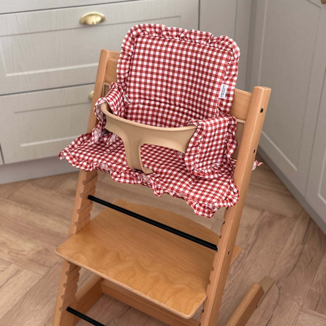 Berry Gingham 2 in 1 Cushion