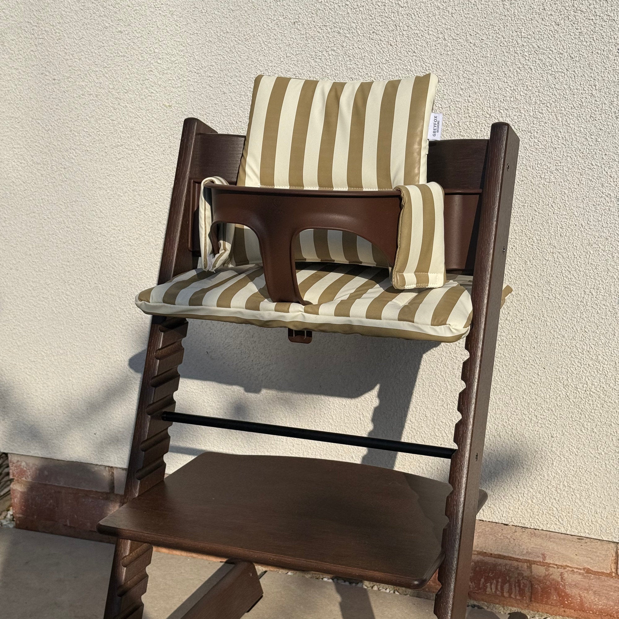 Olive Stripe 2 in 1 Cushion
