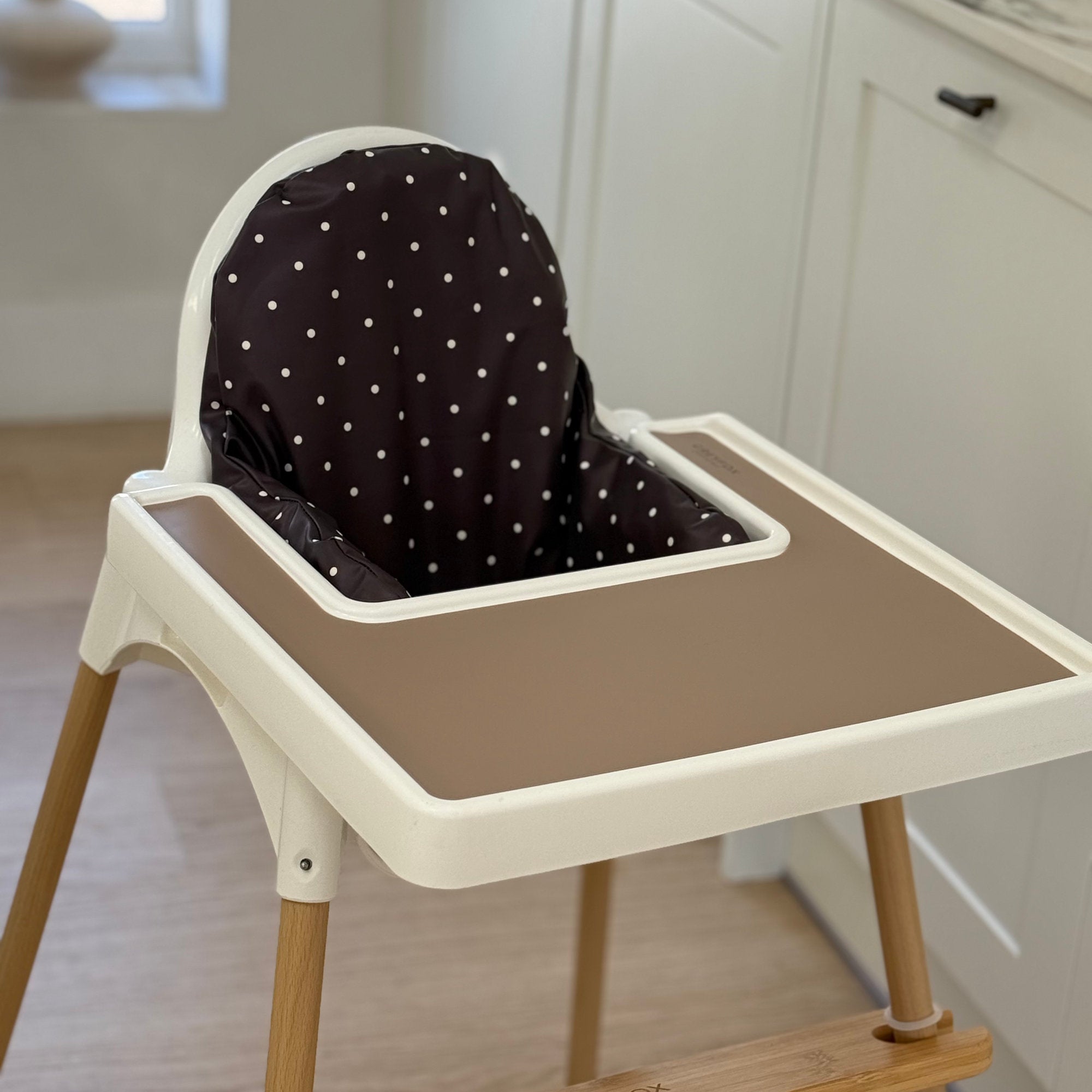 Espresso Polka Dot Cushion Cover