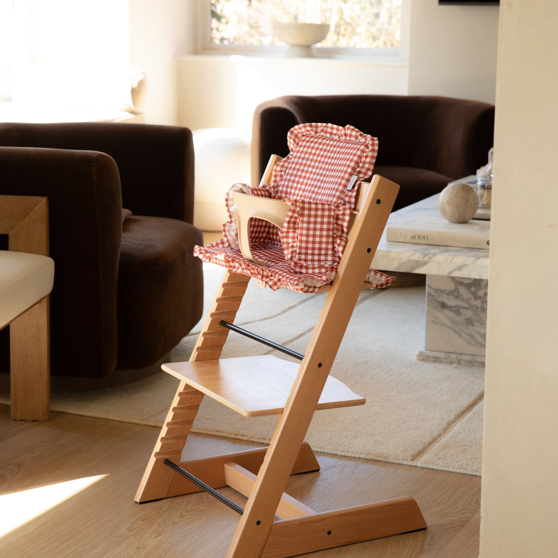 Berry Gingham 2 in 1 Cushion