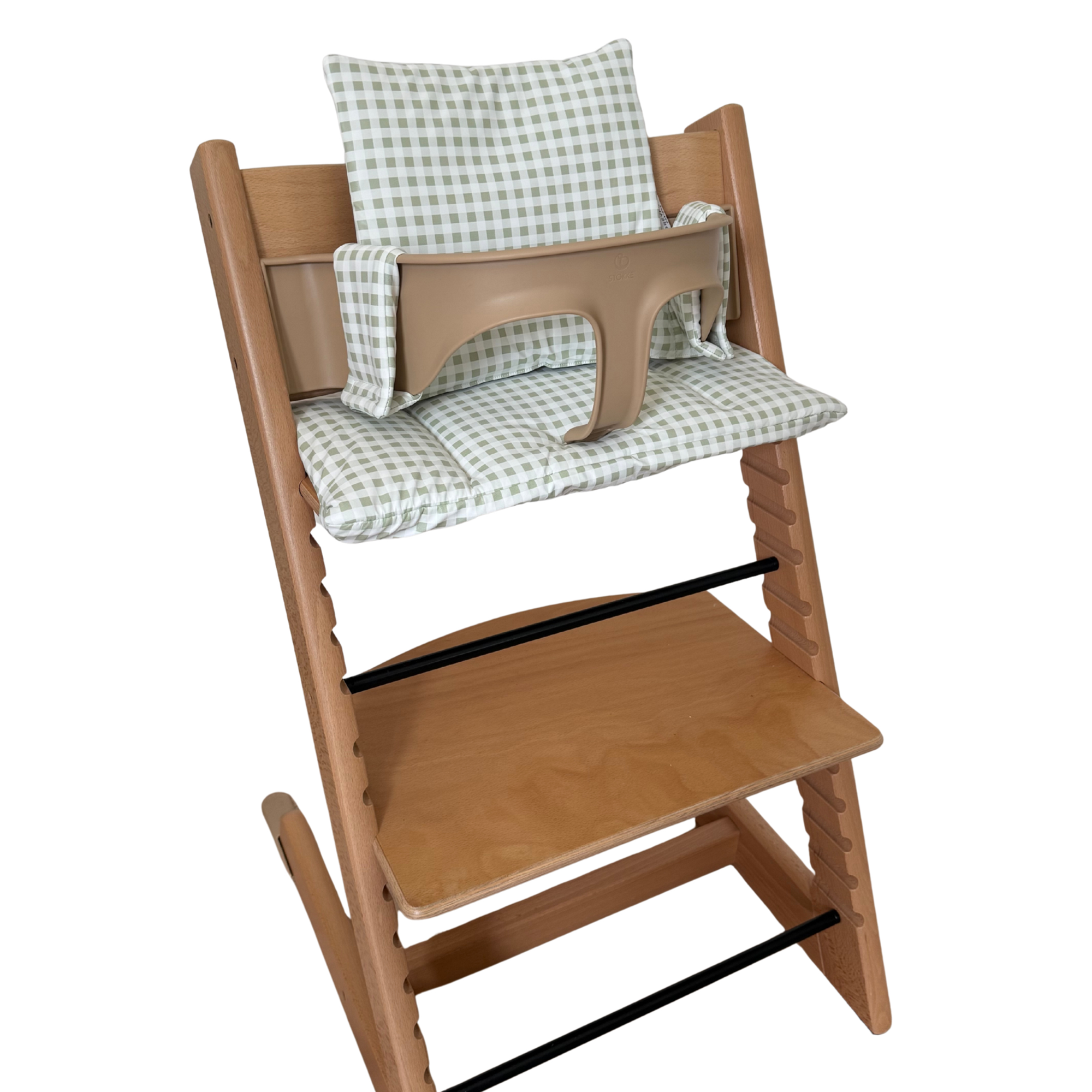 Sage Gingham 2 in 1 Cushion
