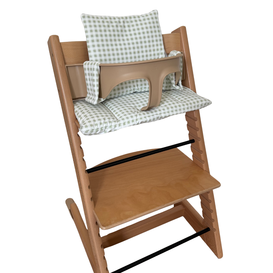 Sage Gingham 2 in 1 Cushion