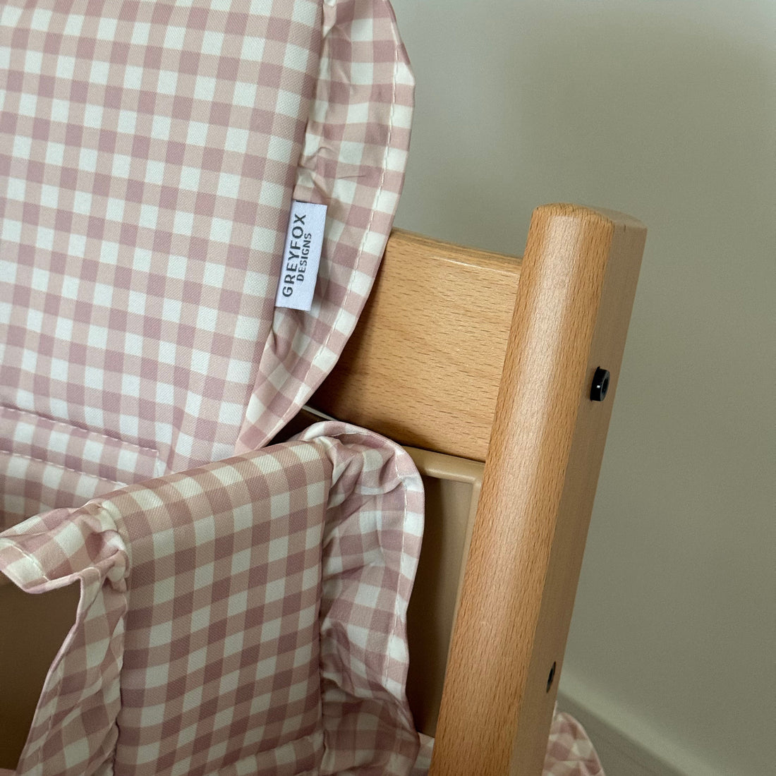 Blush Gingham 2 in 1 Cushion