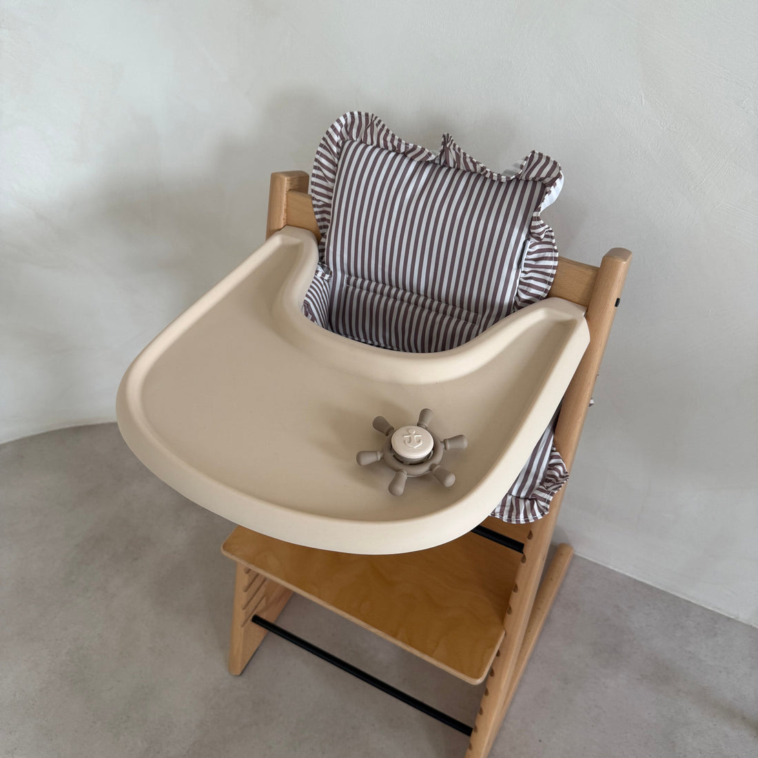 Mocha Stripe 2 in 1 Cushion