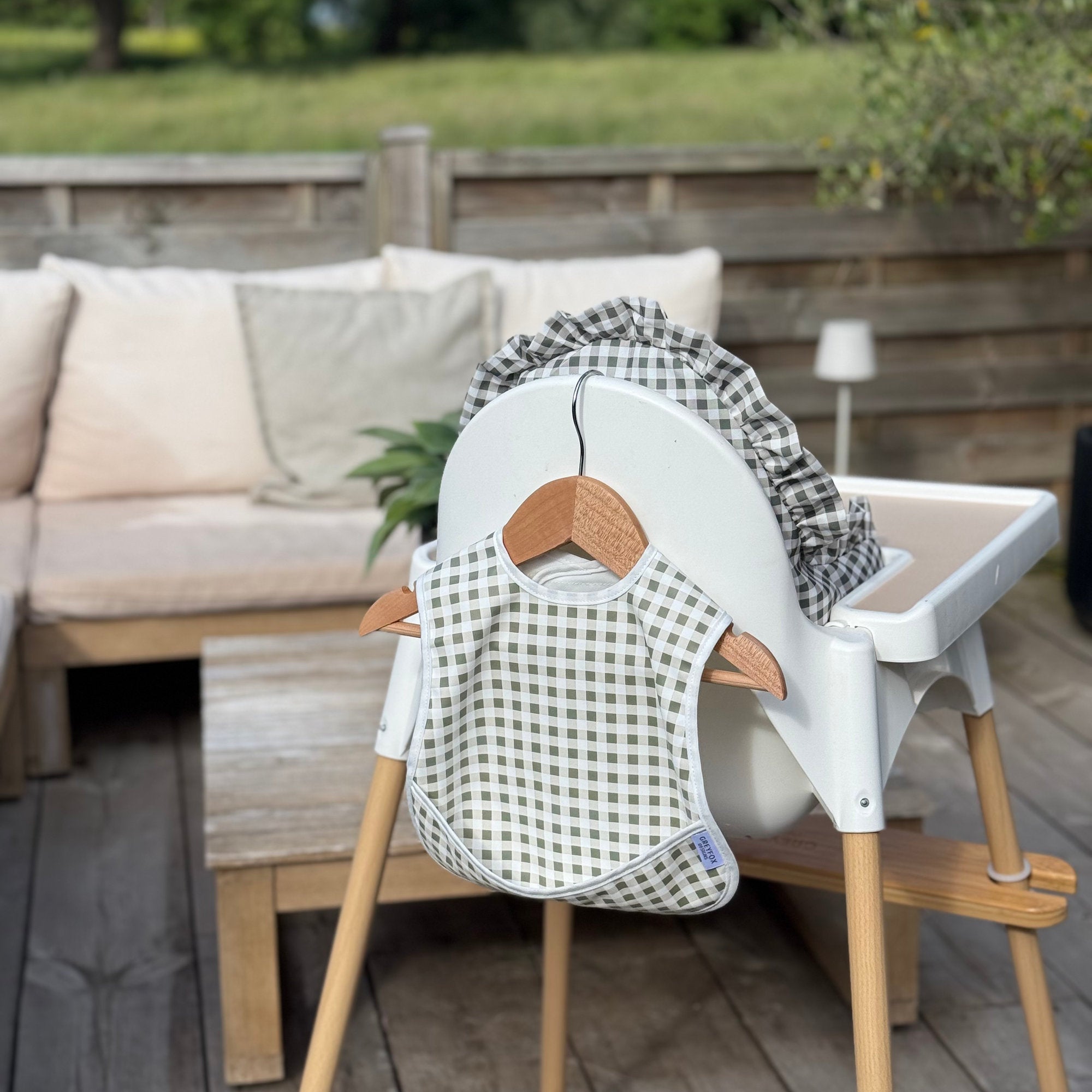Thyme Gingham - Mini Bib