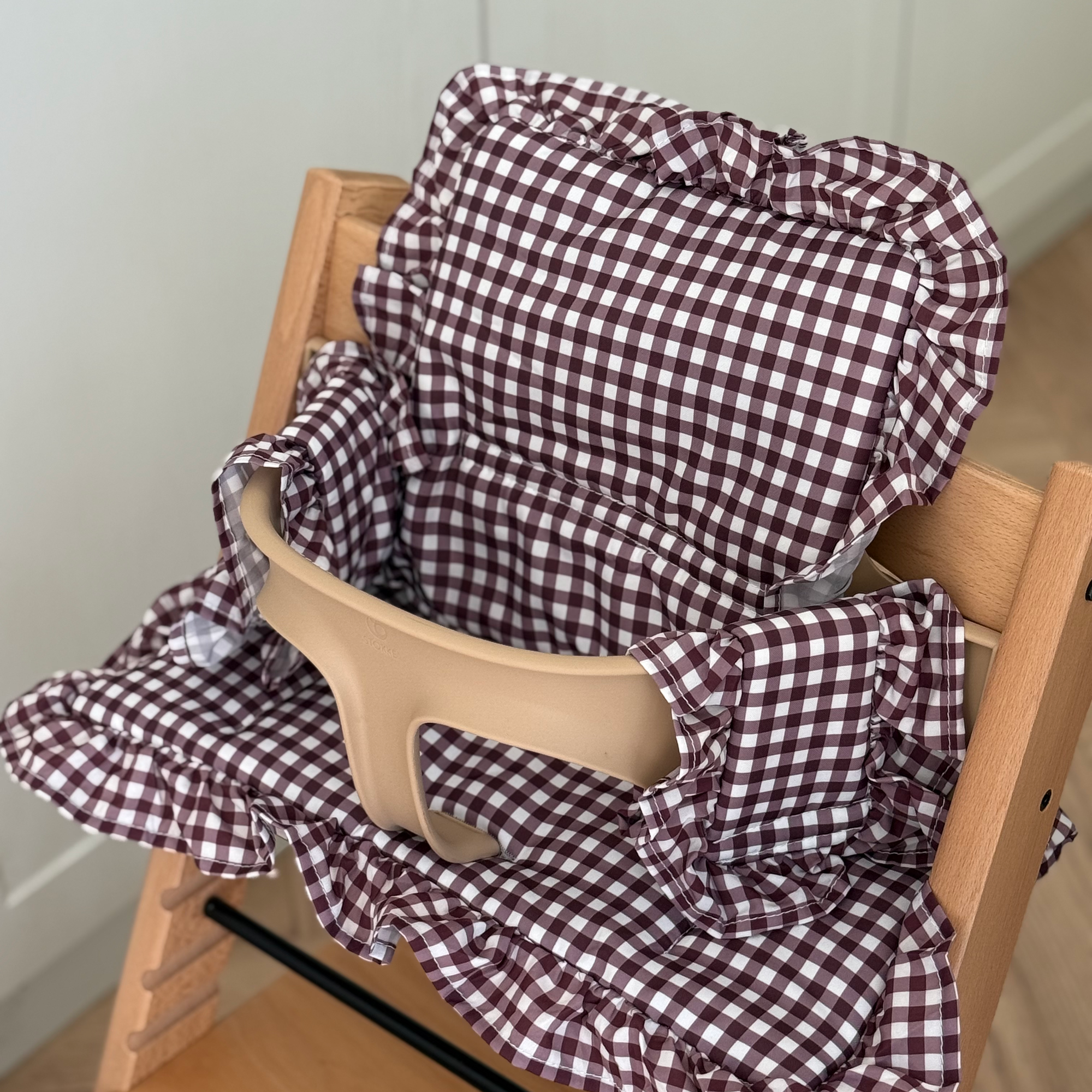 Mulberry Gingham 2 in 1 Cushion