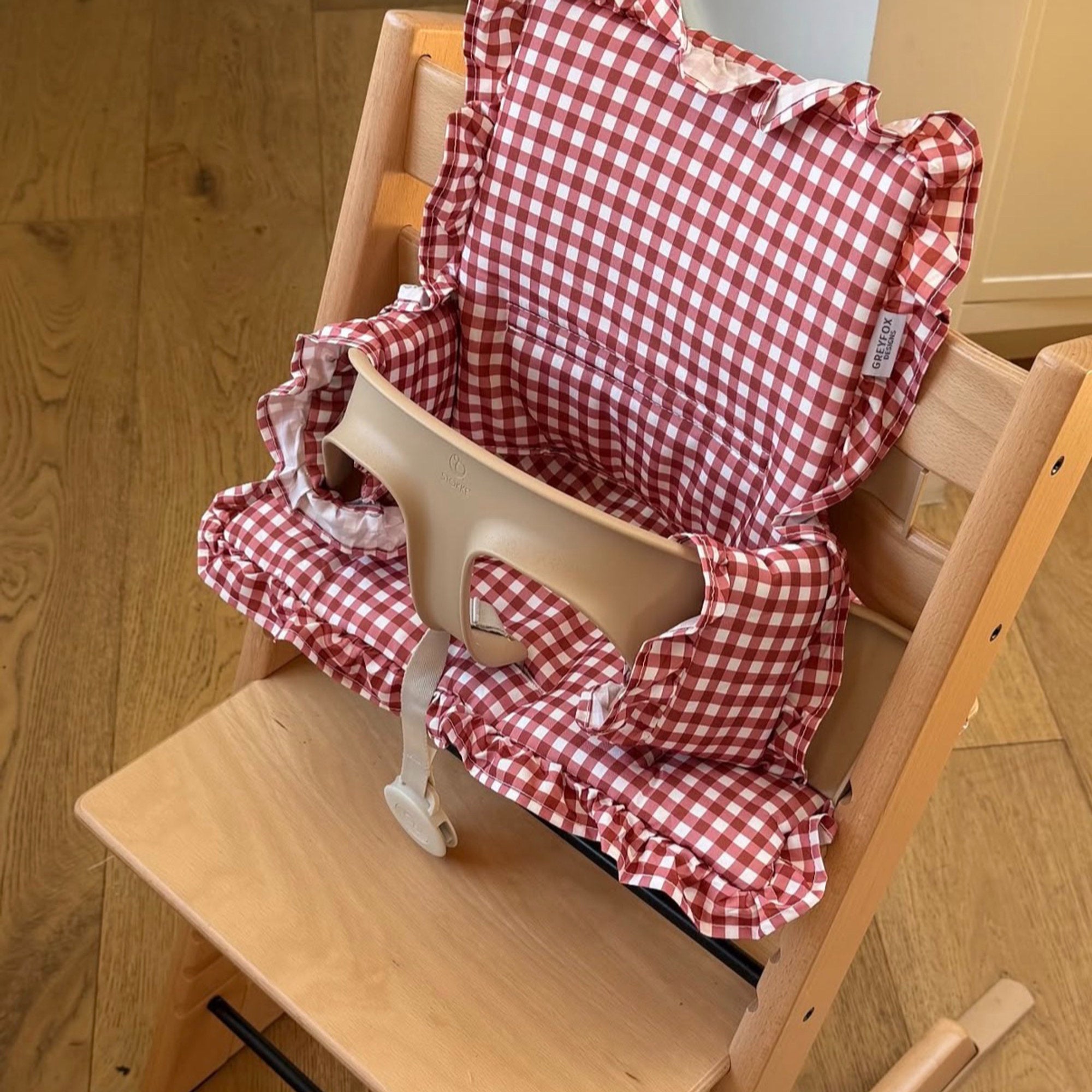 Berry Gingham 2 in 1 Cushion