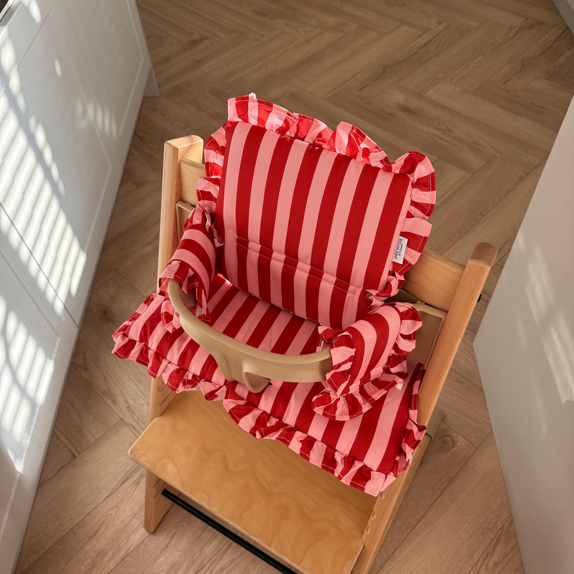 Raspberry Ripple Ruffle 2 in 1 Cushion