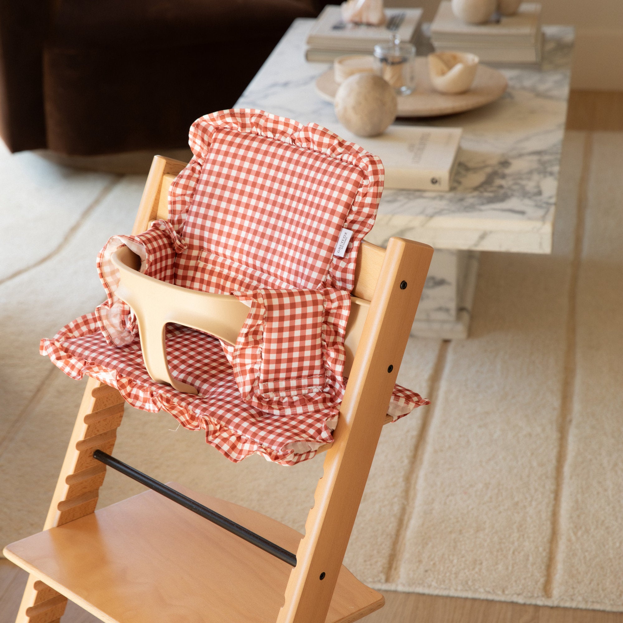 Berry Gingham 2 in 1 Cushion