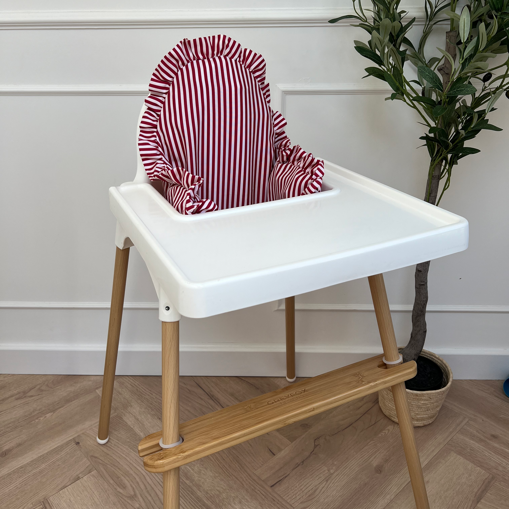 Berry Stripe Cushion Cover