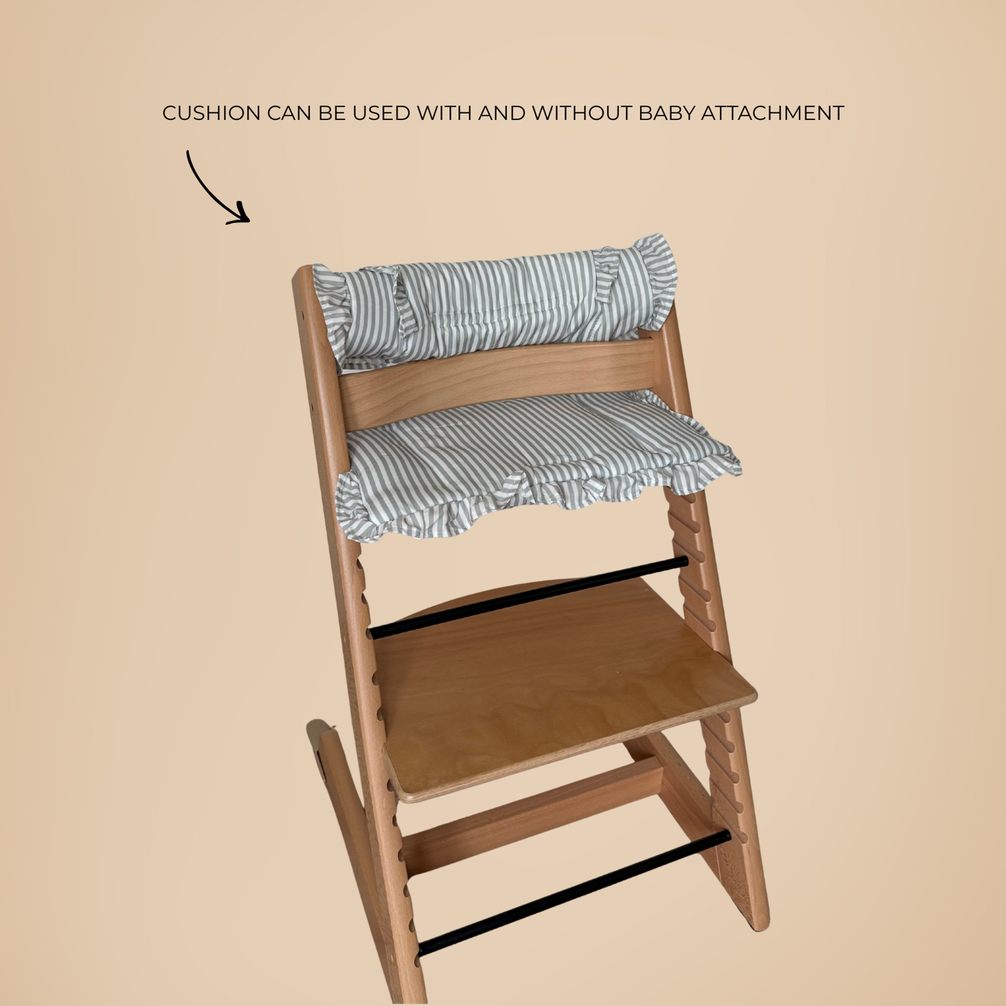 Sage Stripe 2 in 1 Cushion