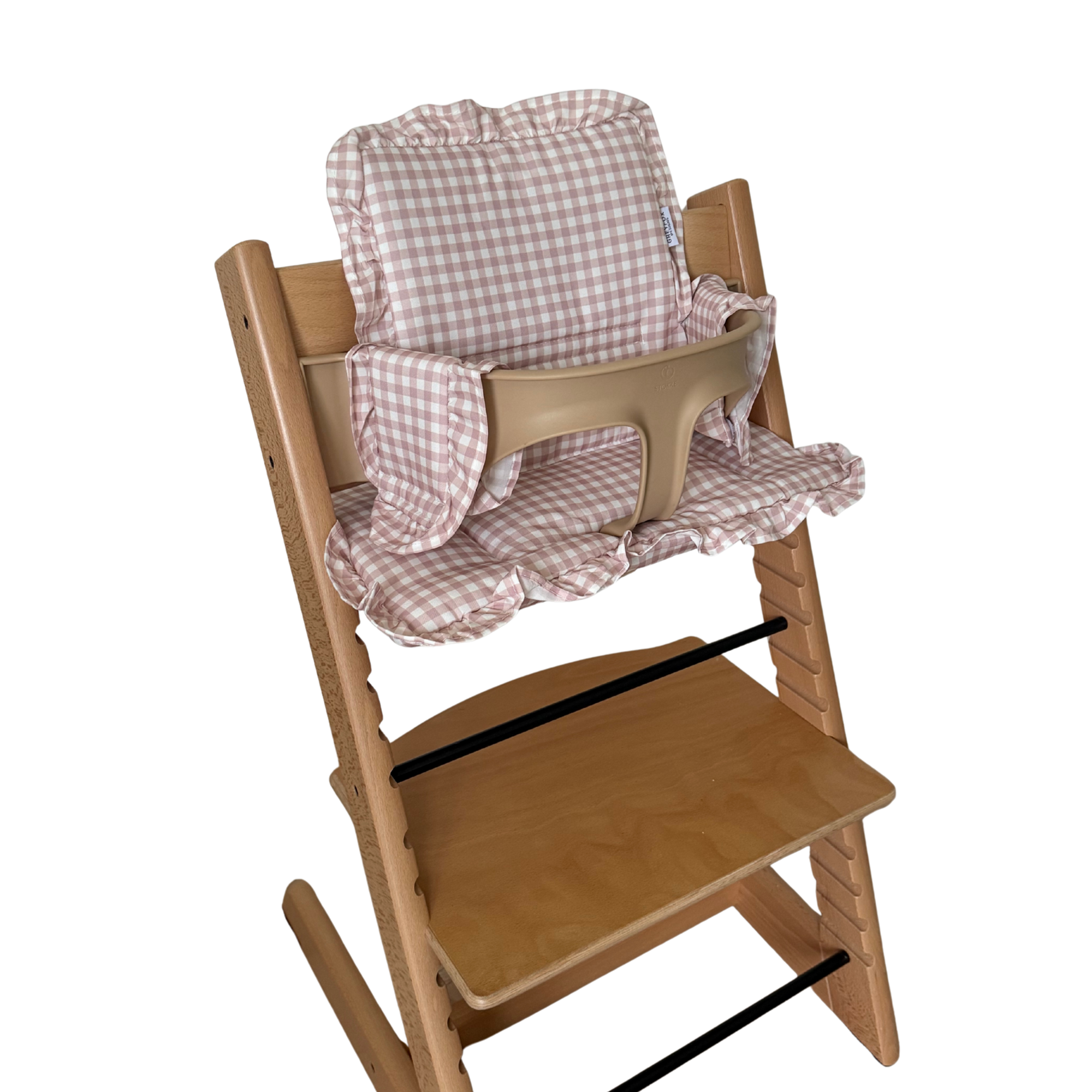 Blush Gingham 2 in 1 Cushion