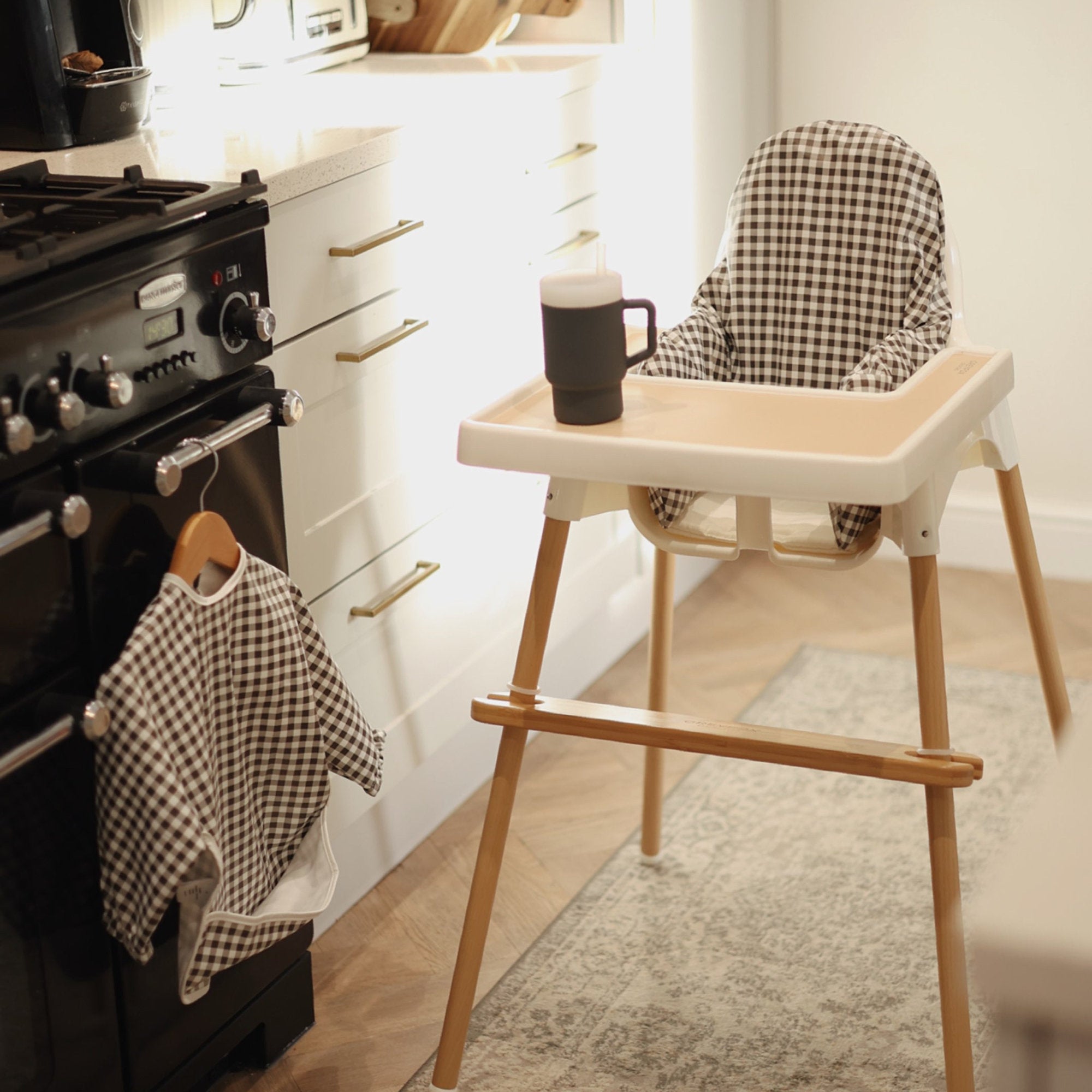 Monochrome Gingham Cushion Cover