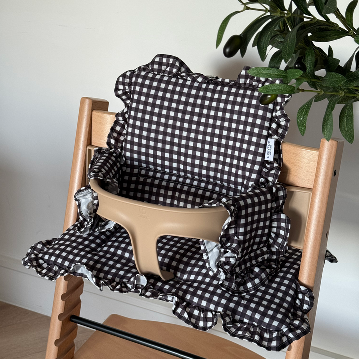 Monochrome Gingham 2 in 1 Cushion