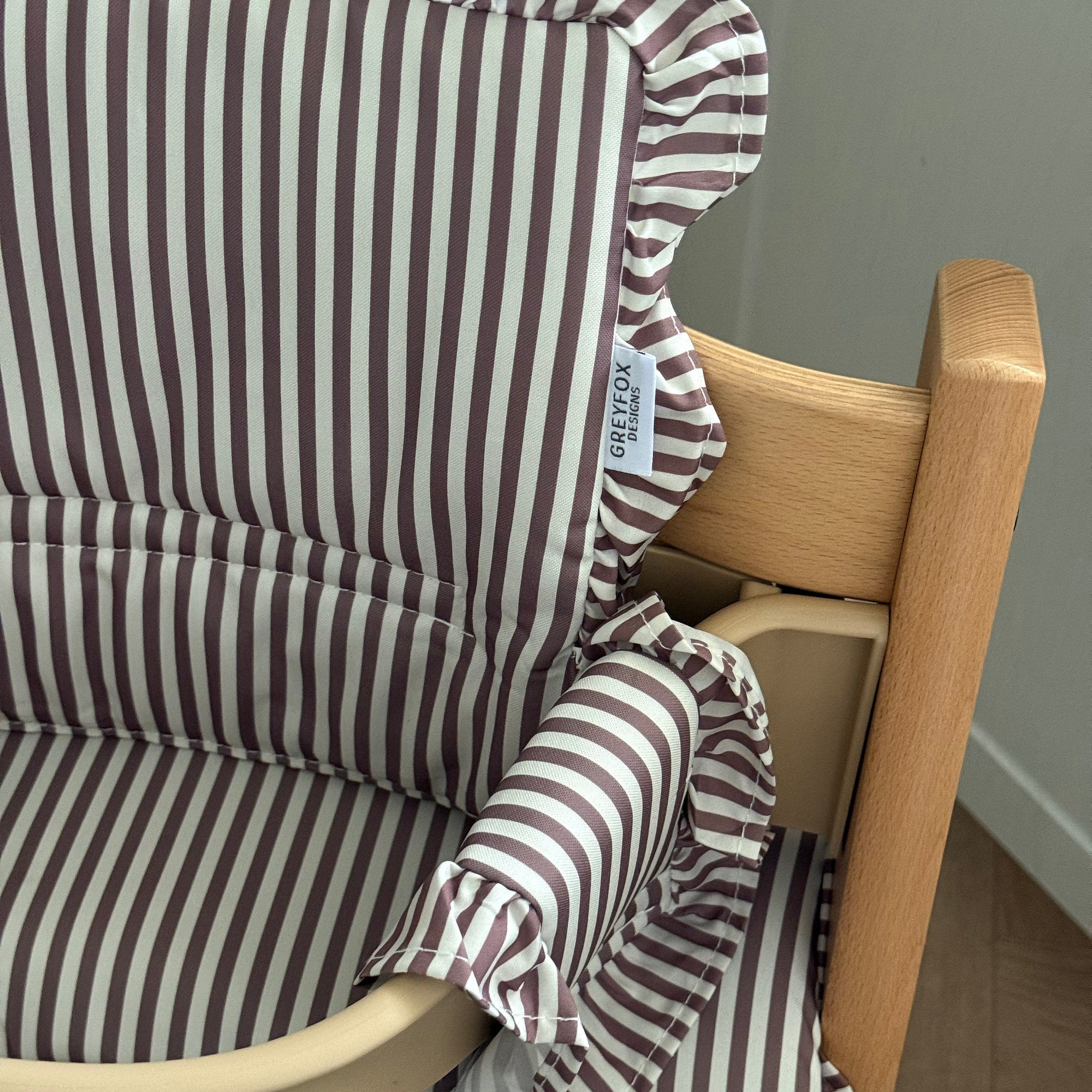 Mocha Stripe 2 in 1 Cushion