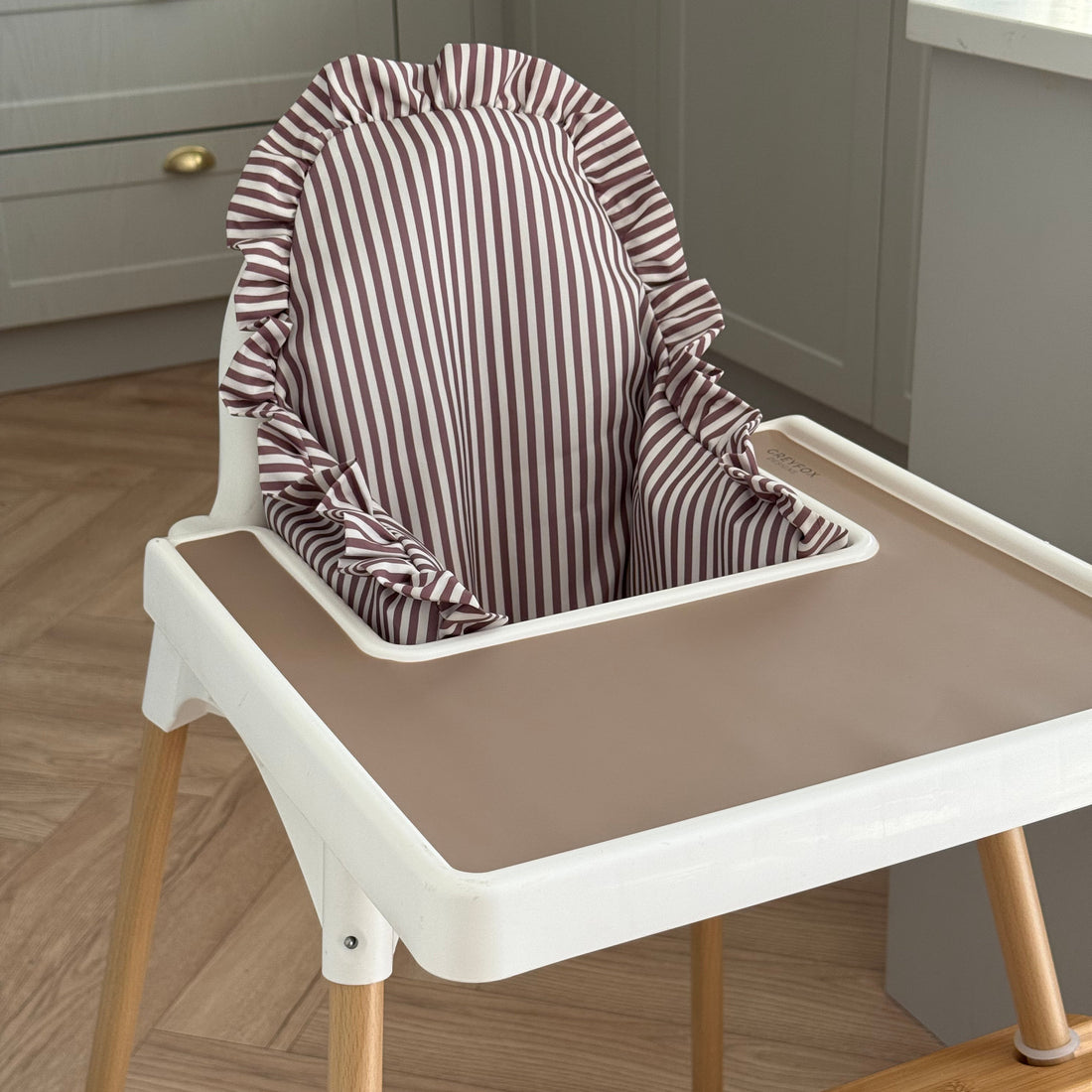 Mocha Stripe Cushion Cover
