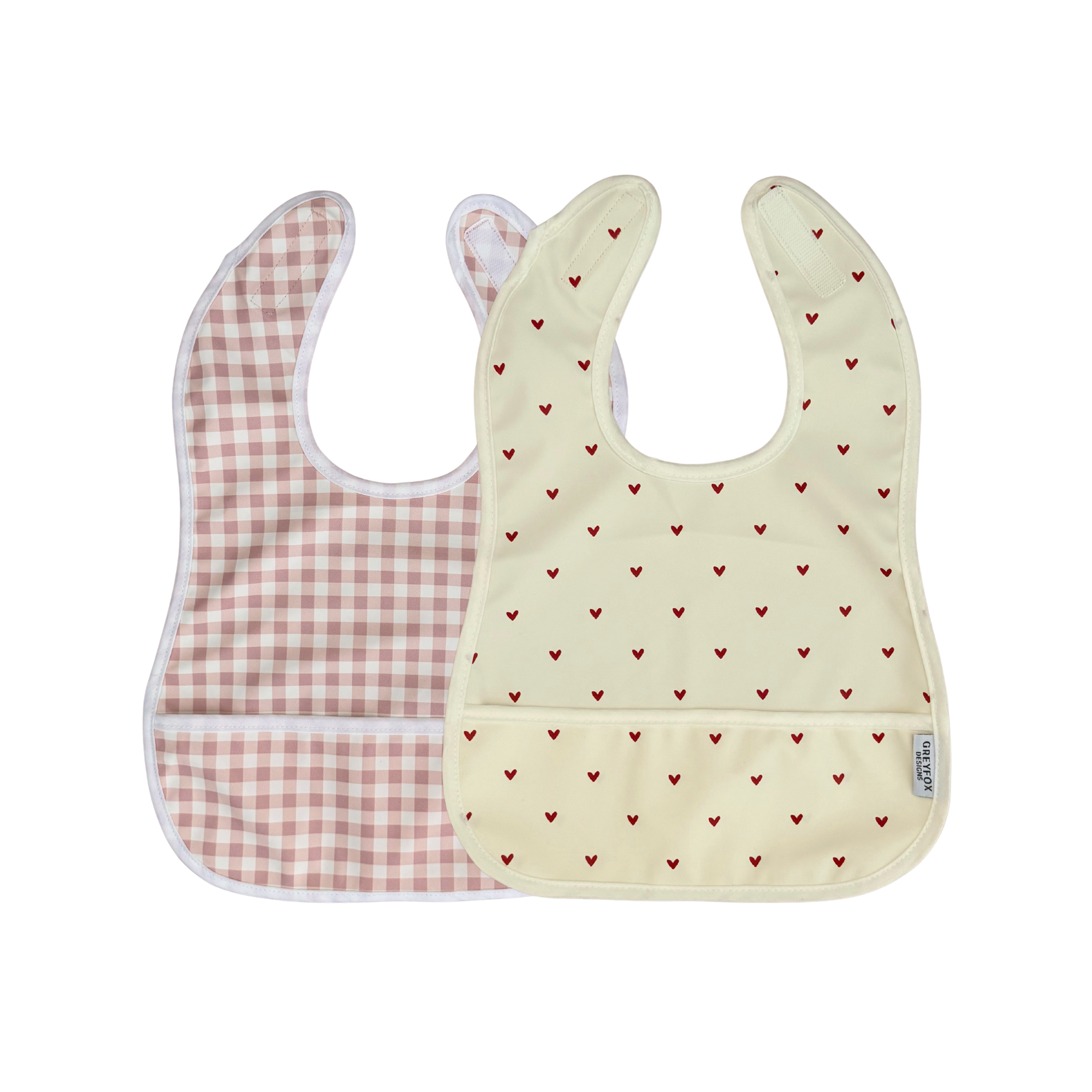 Mini Bib Bundle - Blush Gingham Gingham/Sweet Heart