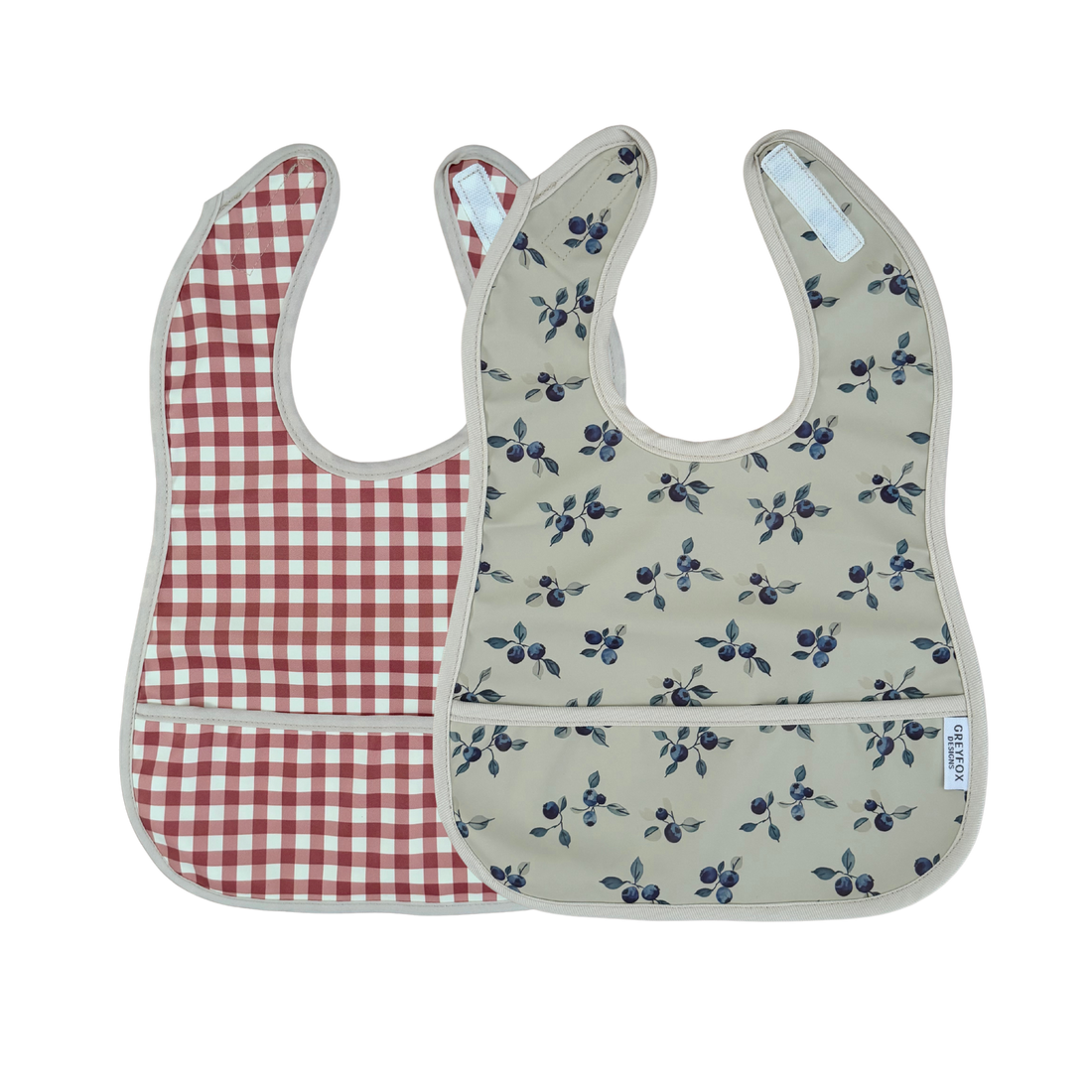 Mini Bib Bundle - Berry Gingham/Blueberry