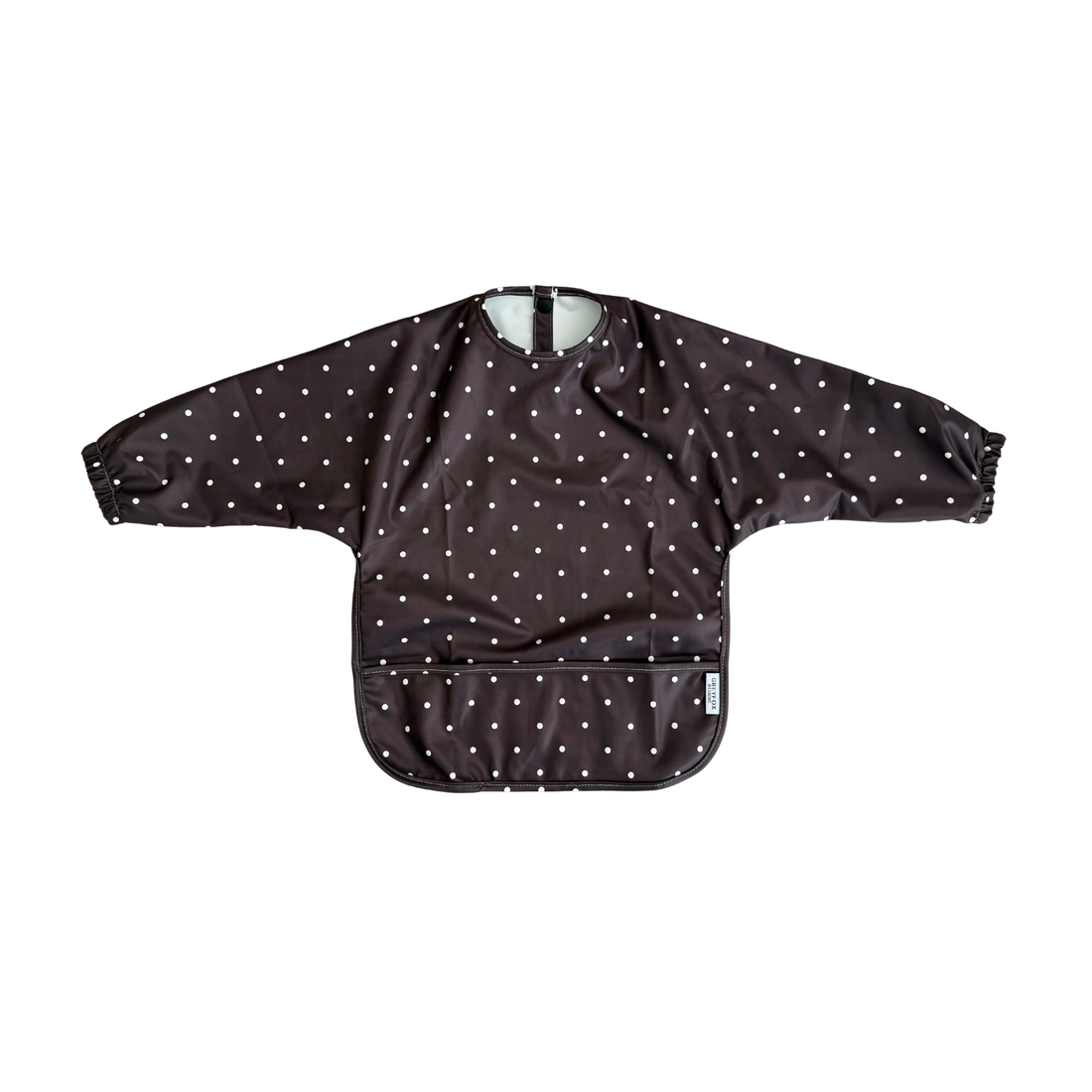 Espresso Polka Dot - Long Sleeved Bib