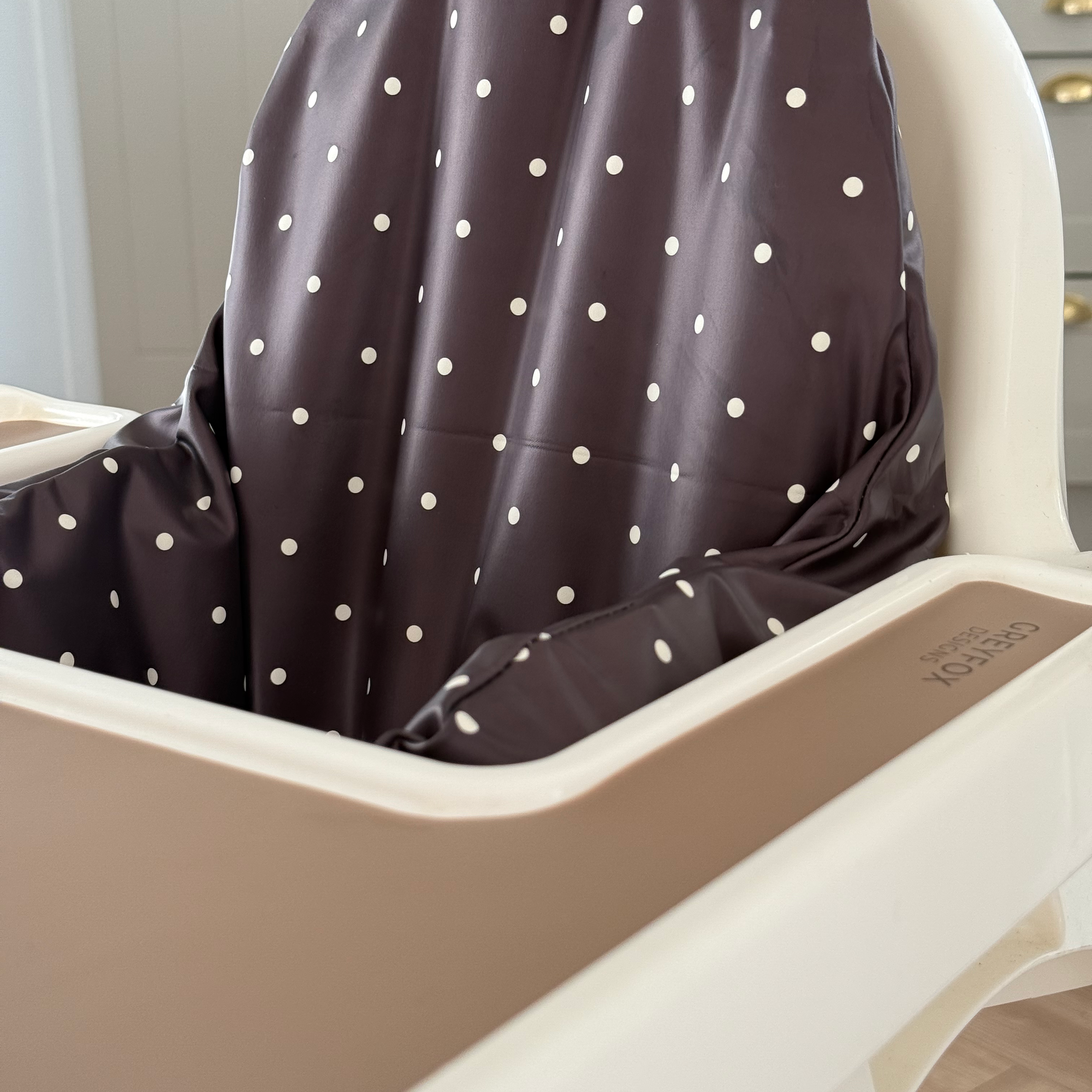 Espresso Polka Dot Cushion Cover