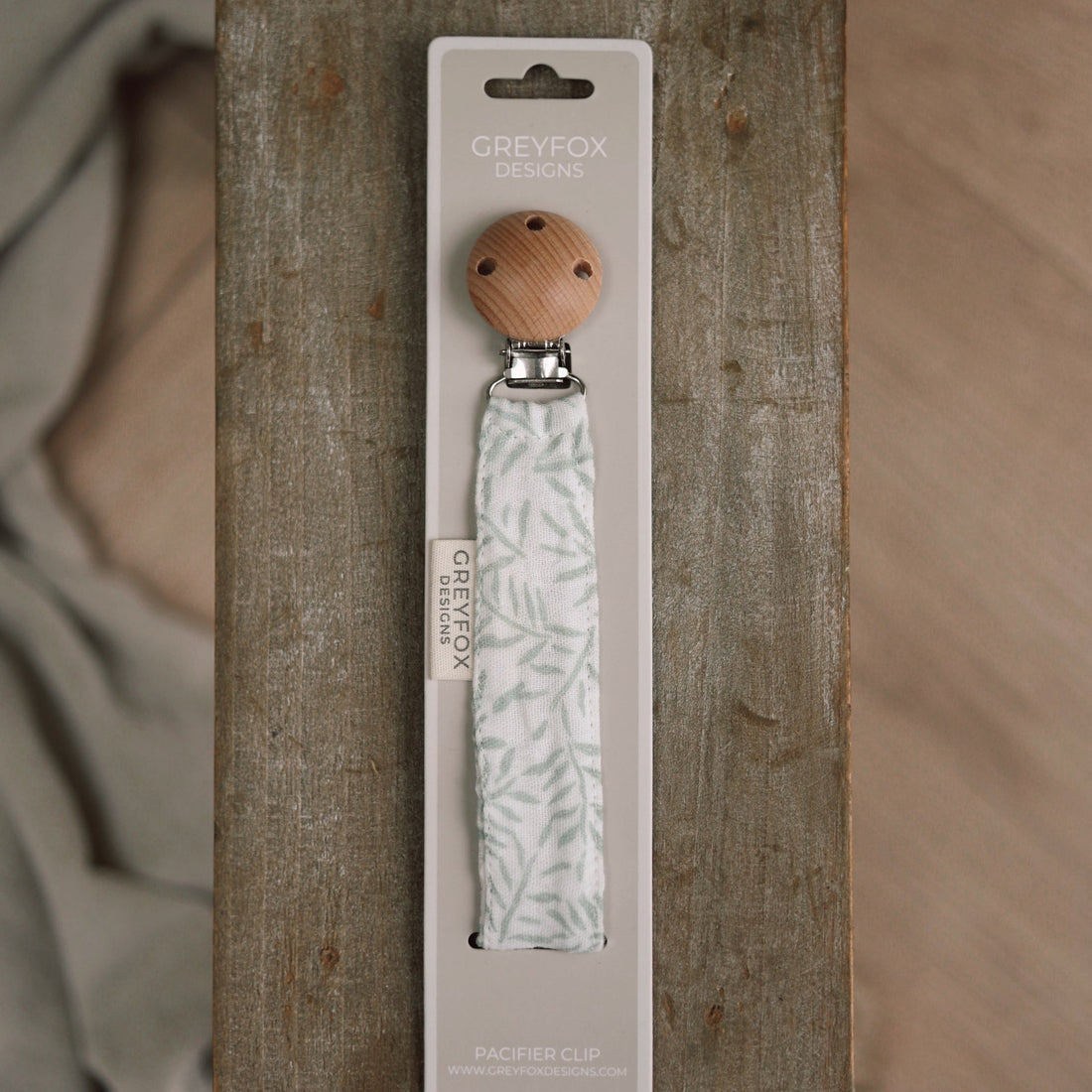 Pacifier Clip - Floral Sage