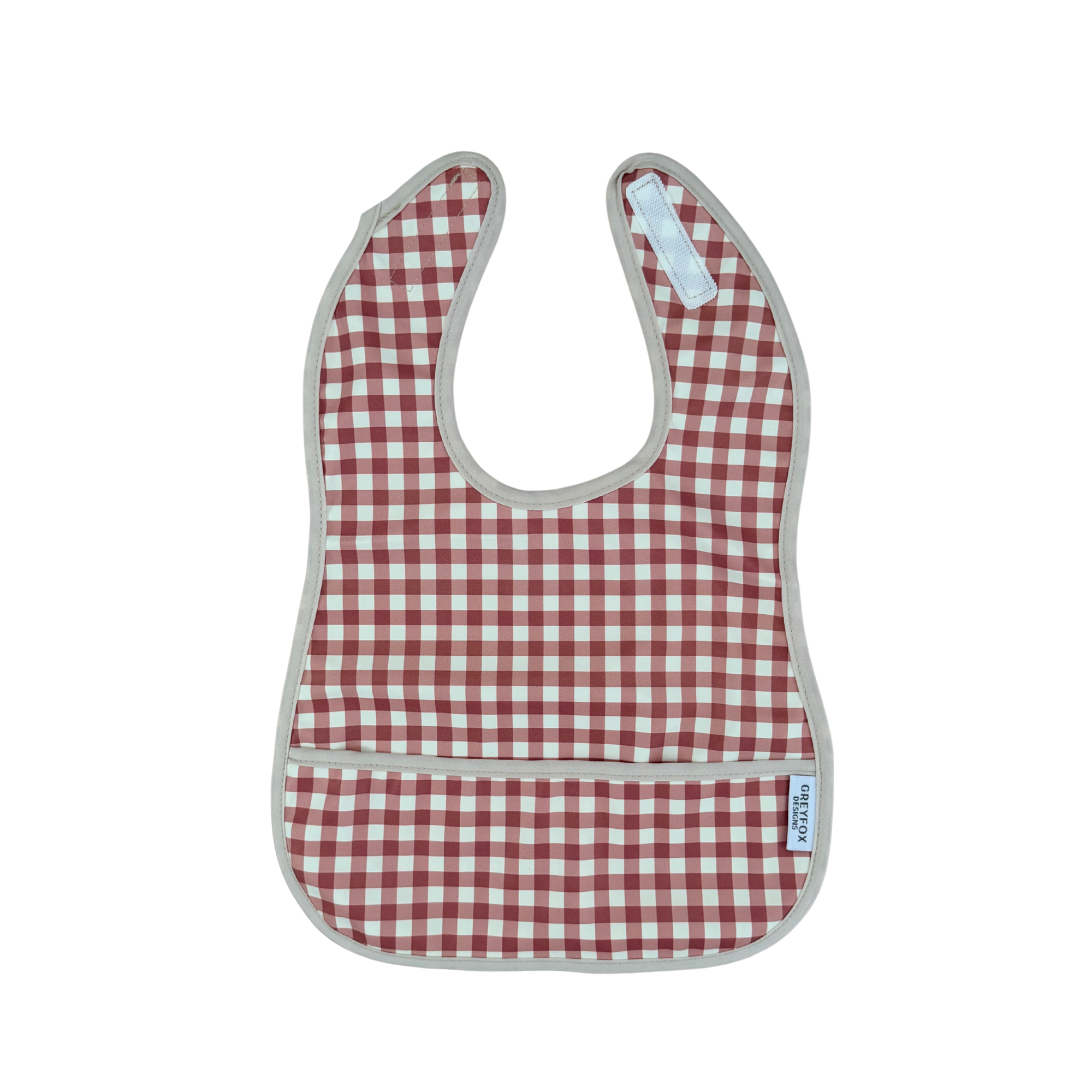 Berry Gingham - Mini Bib