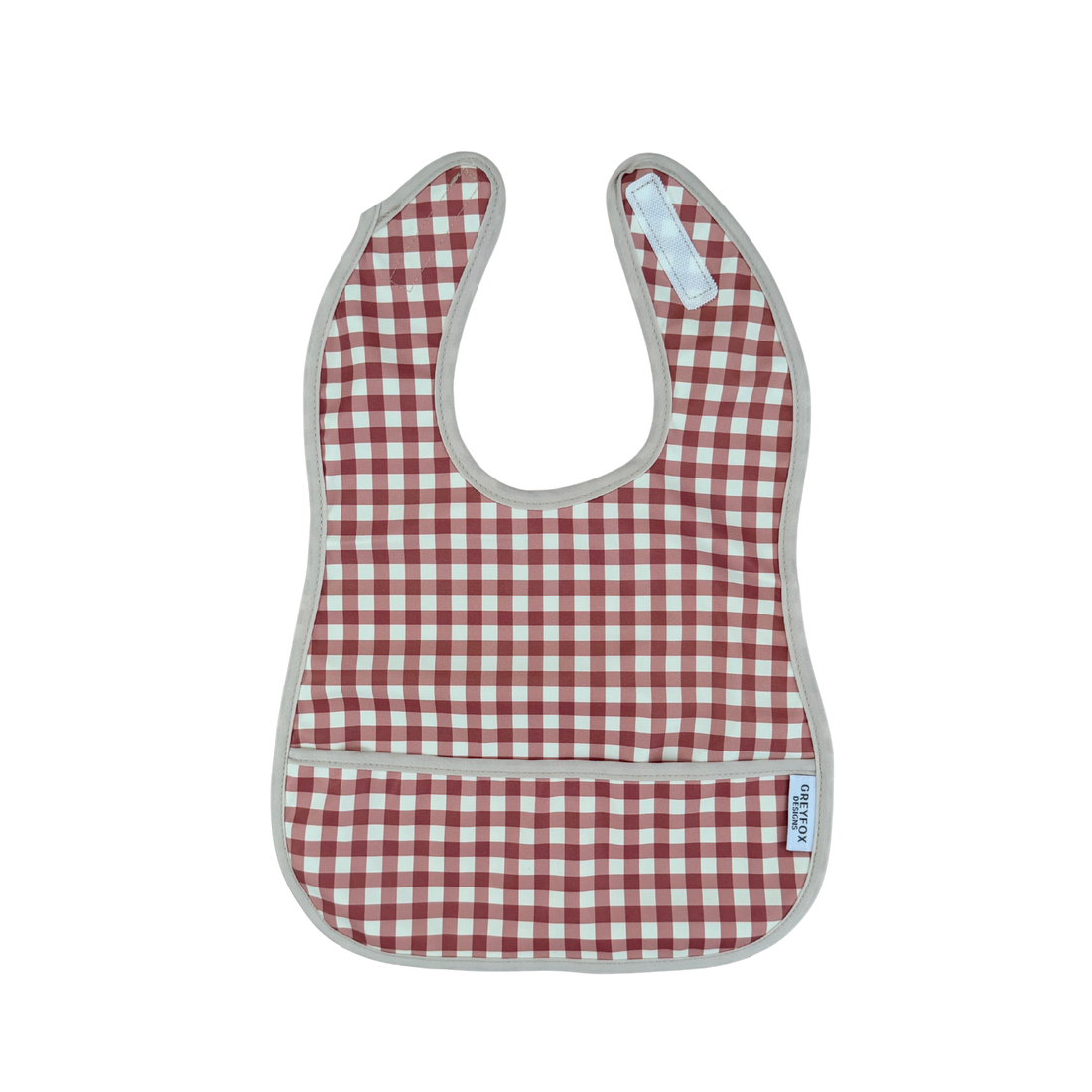 Berry Gingham - Mini Bib
