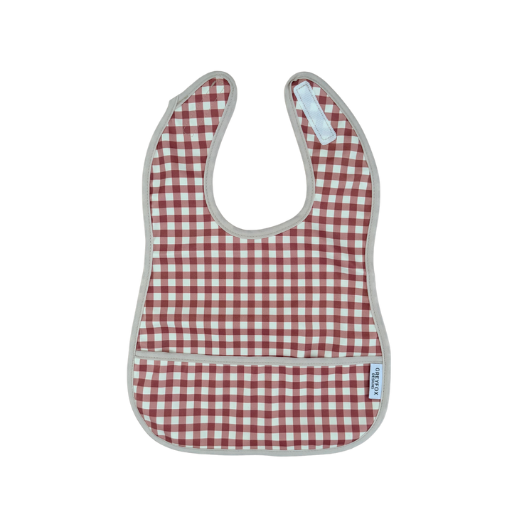 Berry Gingham - Mini Bib