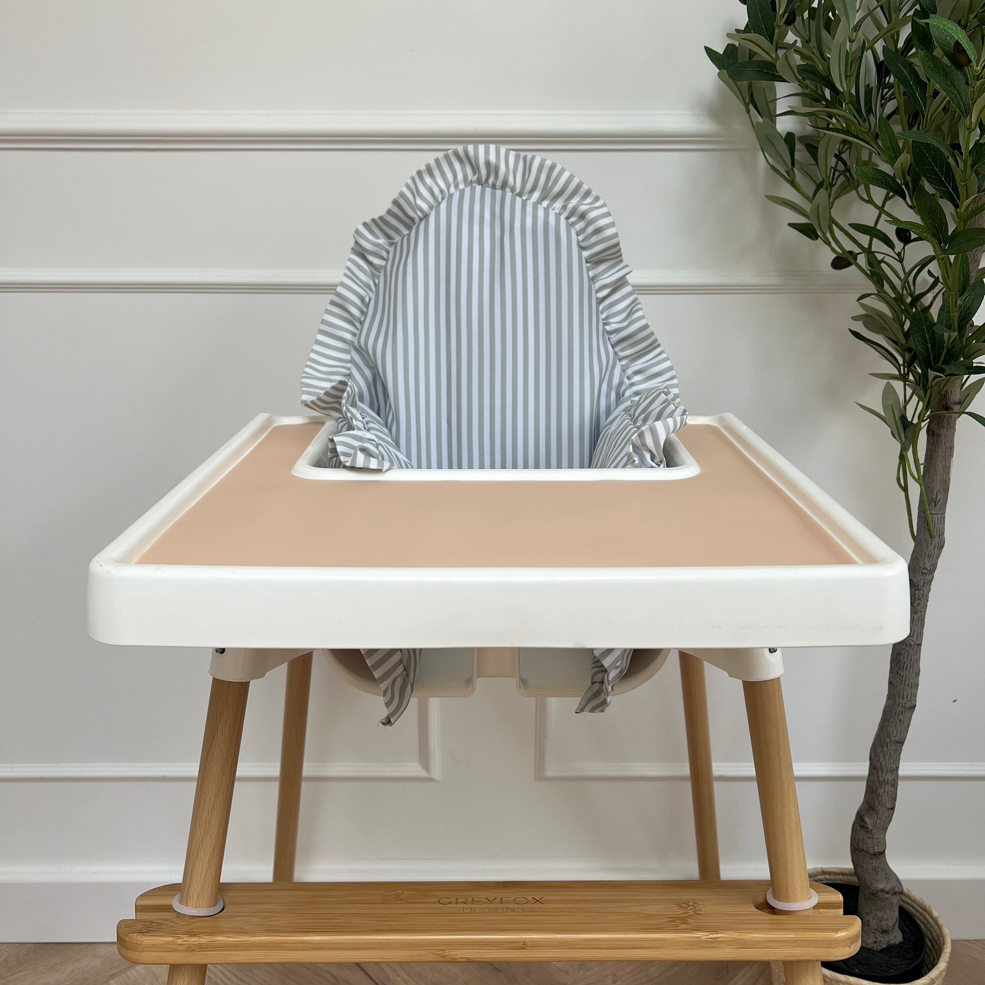 Sage Stripe Cushion Cover