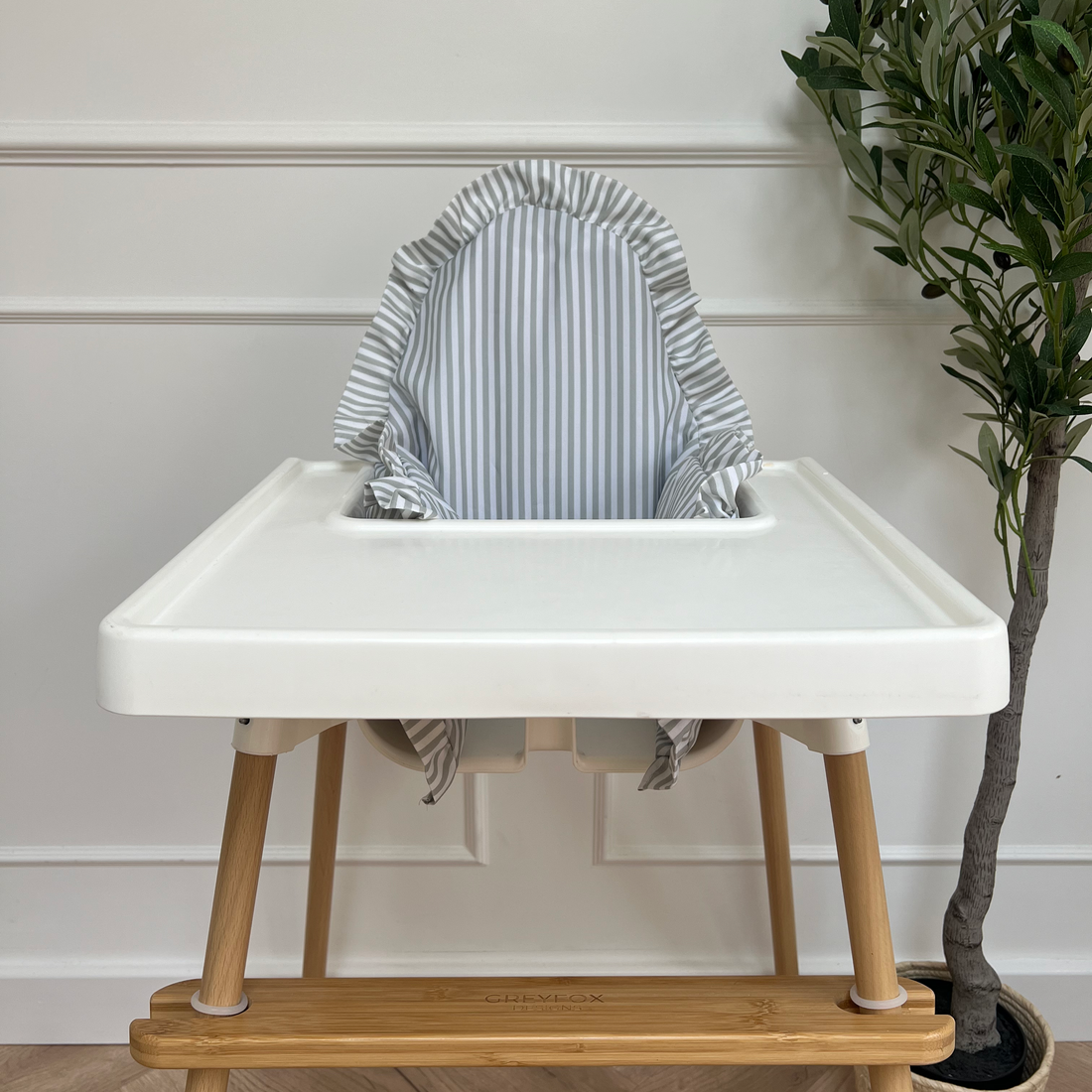 Sage Stripe Cushion Cover