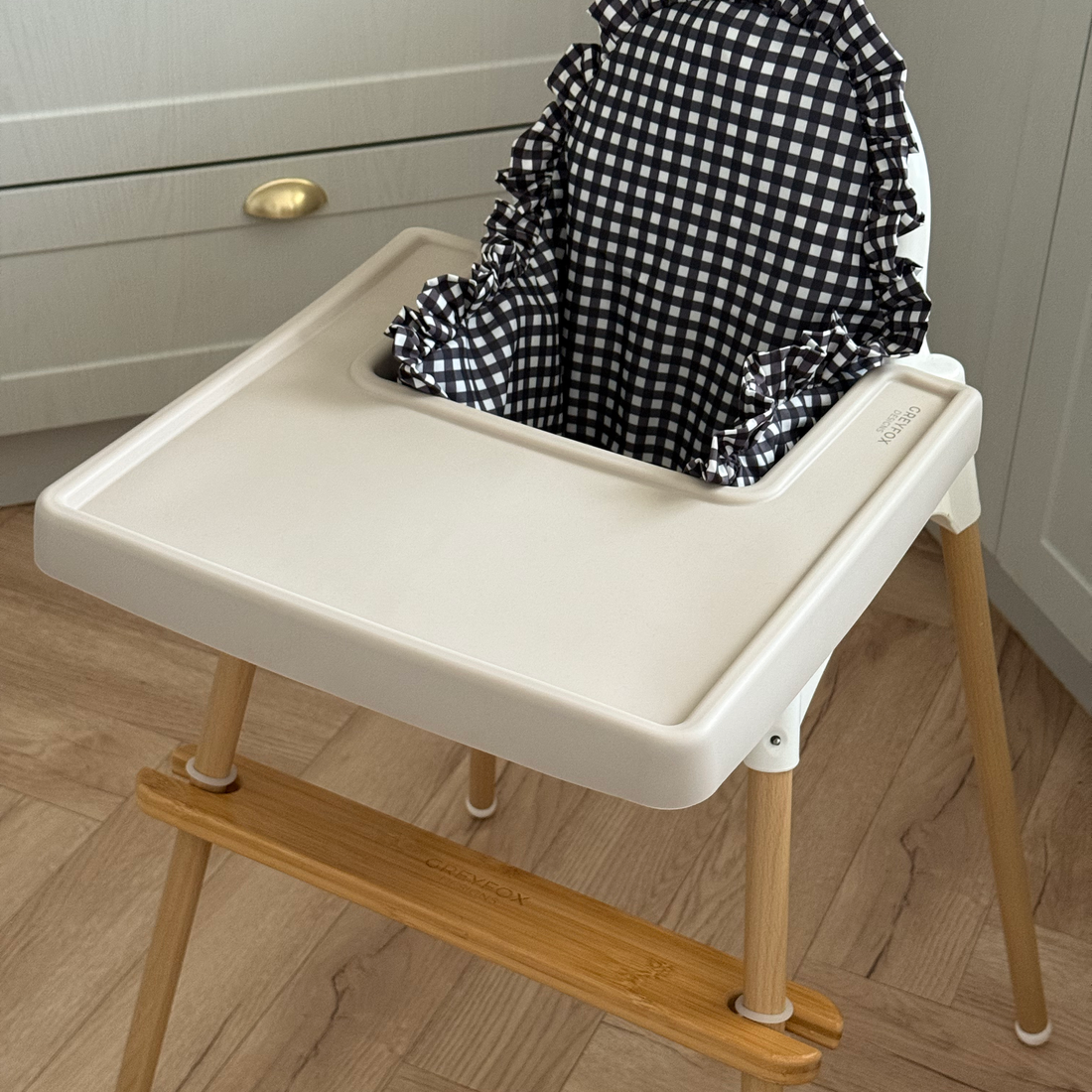 Monochrome Gingham Ruffle