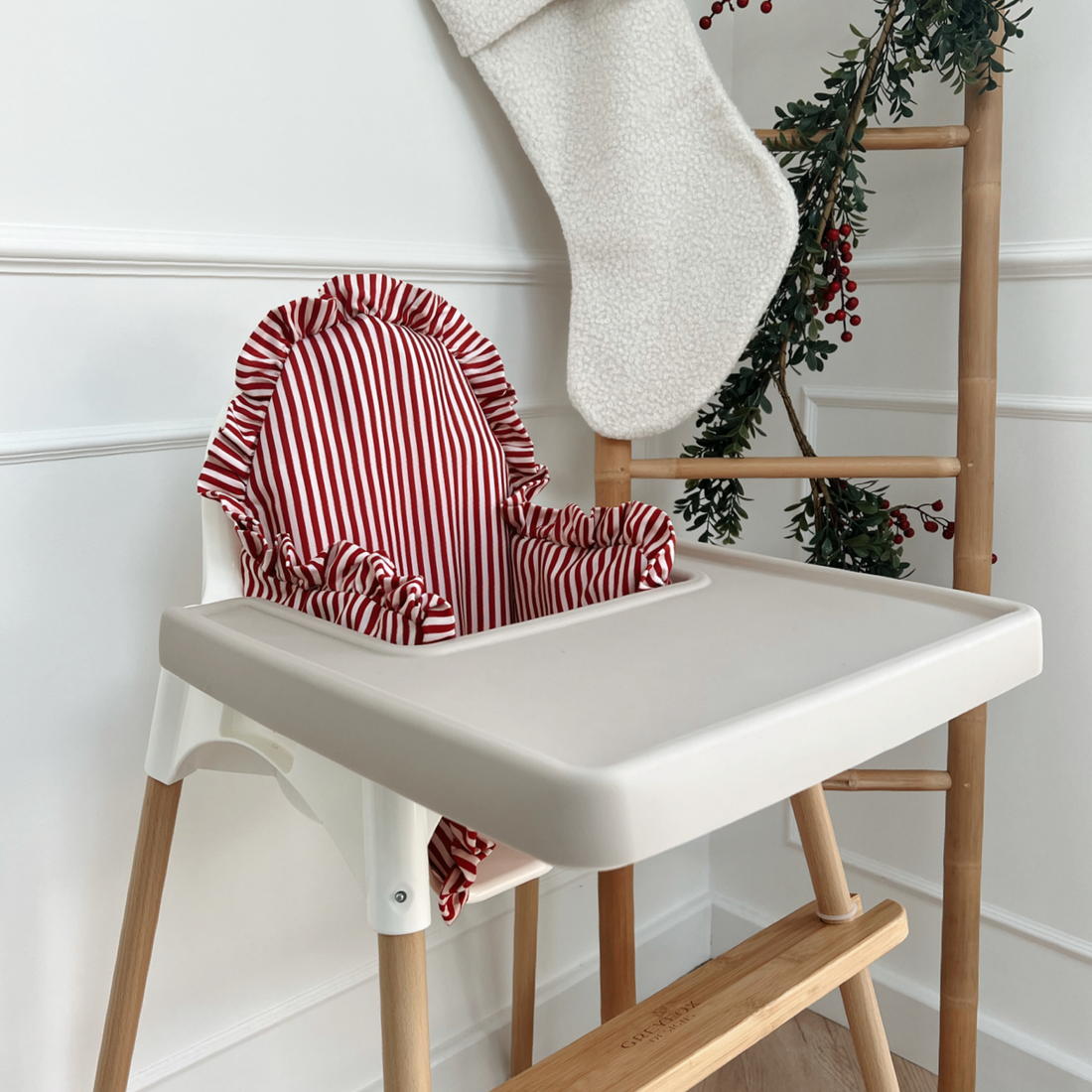 Berry Stripe Cushion Cover
