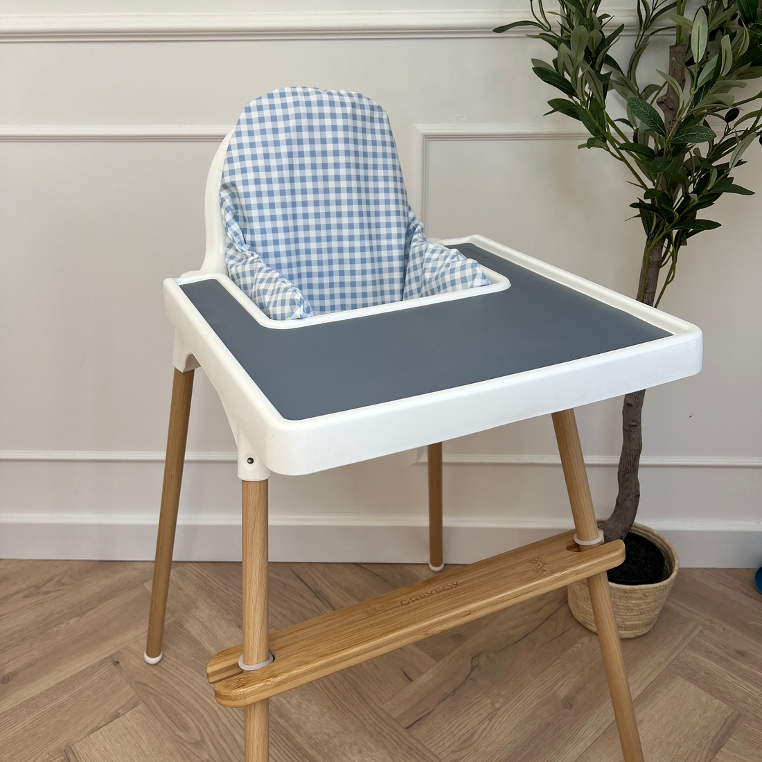 Bluebell Gingham Cushion Cover