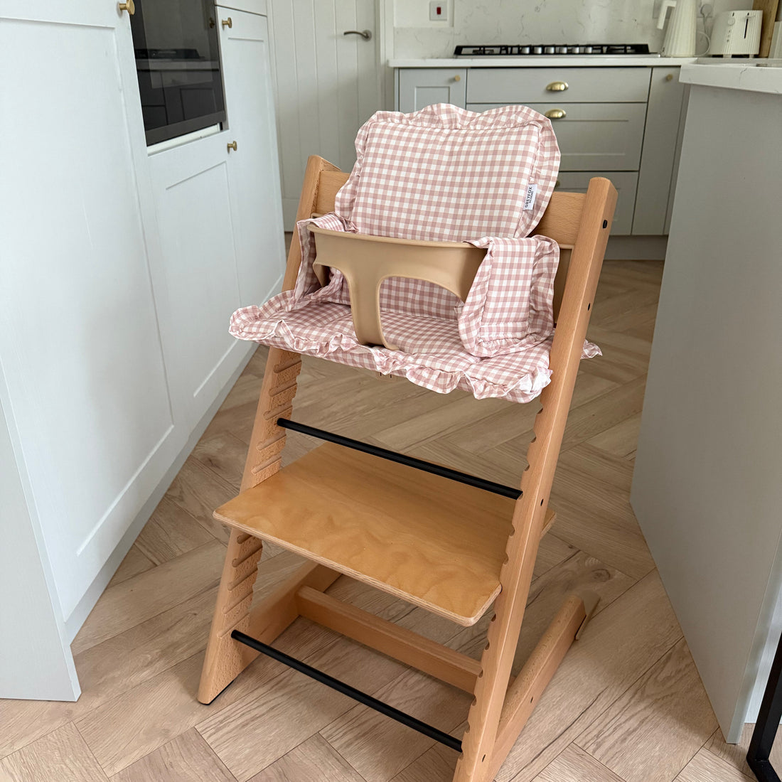 Blush Gingham 2 in 1 Cushion