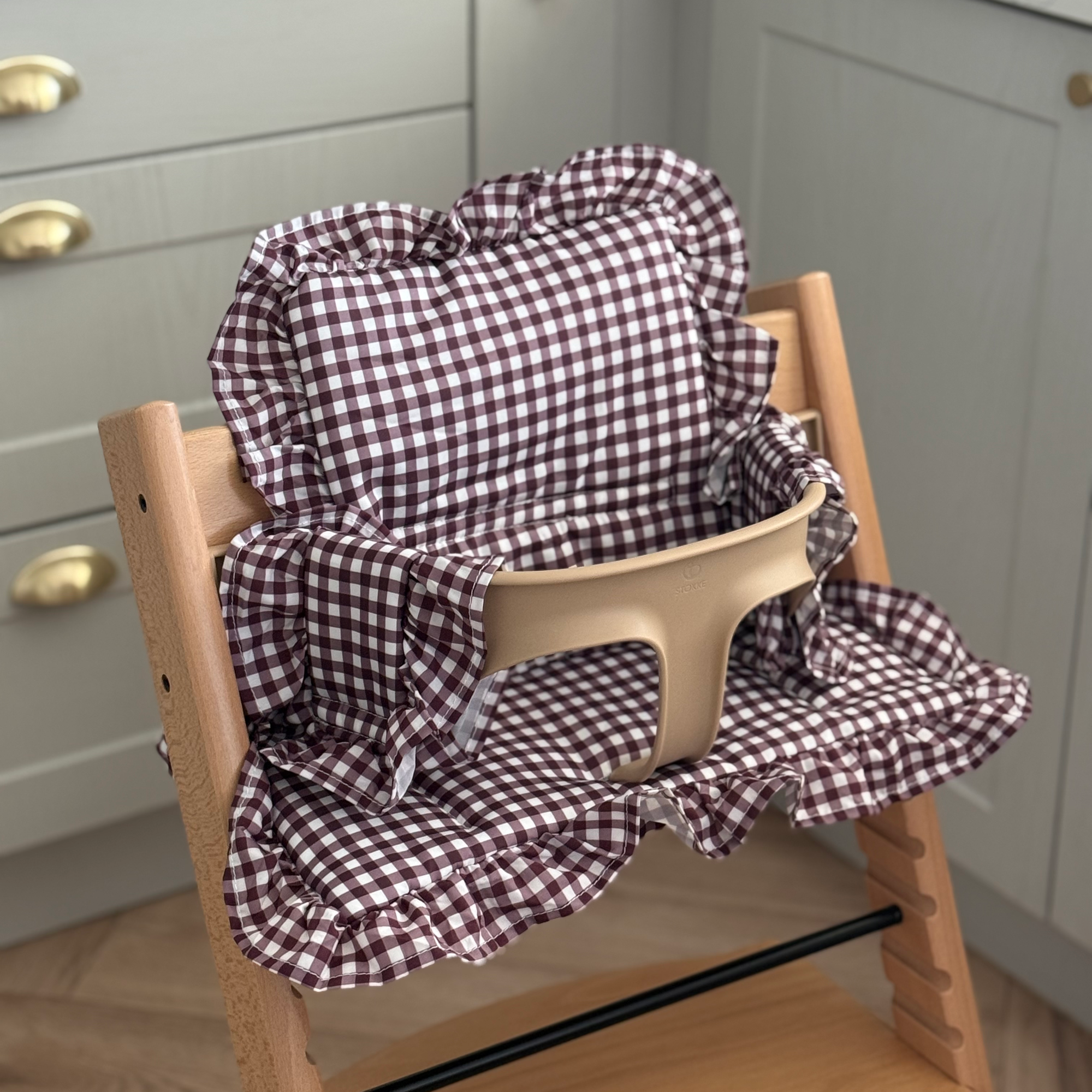 Mulberry Gingham 2 in 1 Cushion