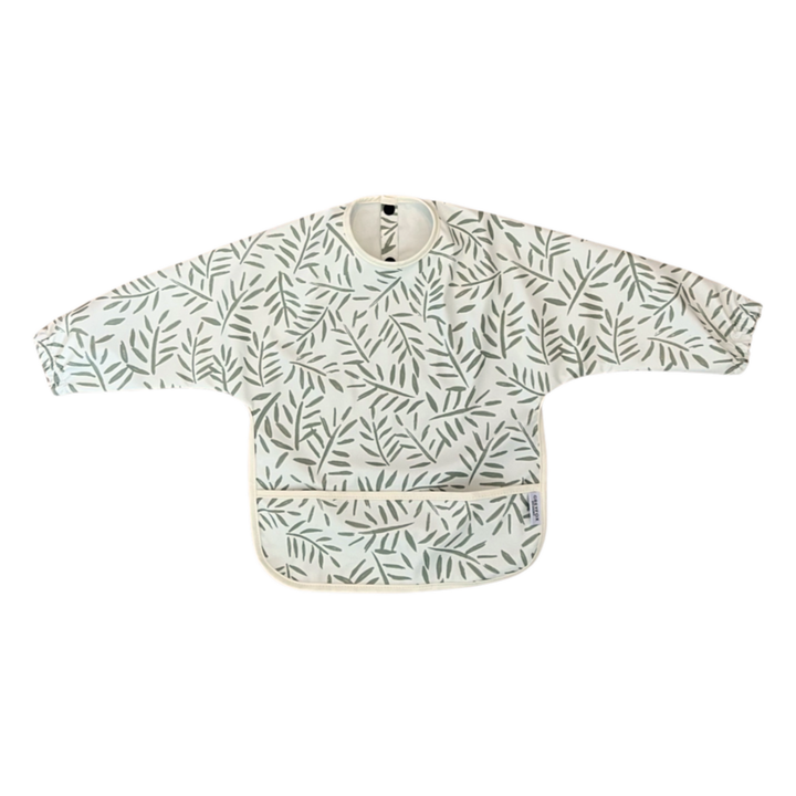 Floral Sage - Long Sleeved Bib