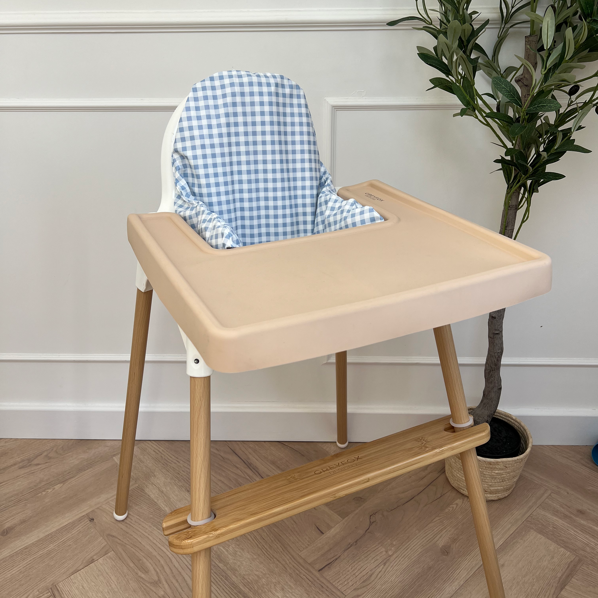 Bluebell Gingham Cushion Cover