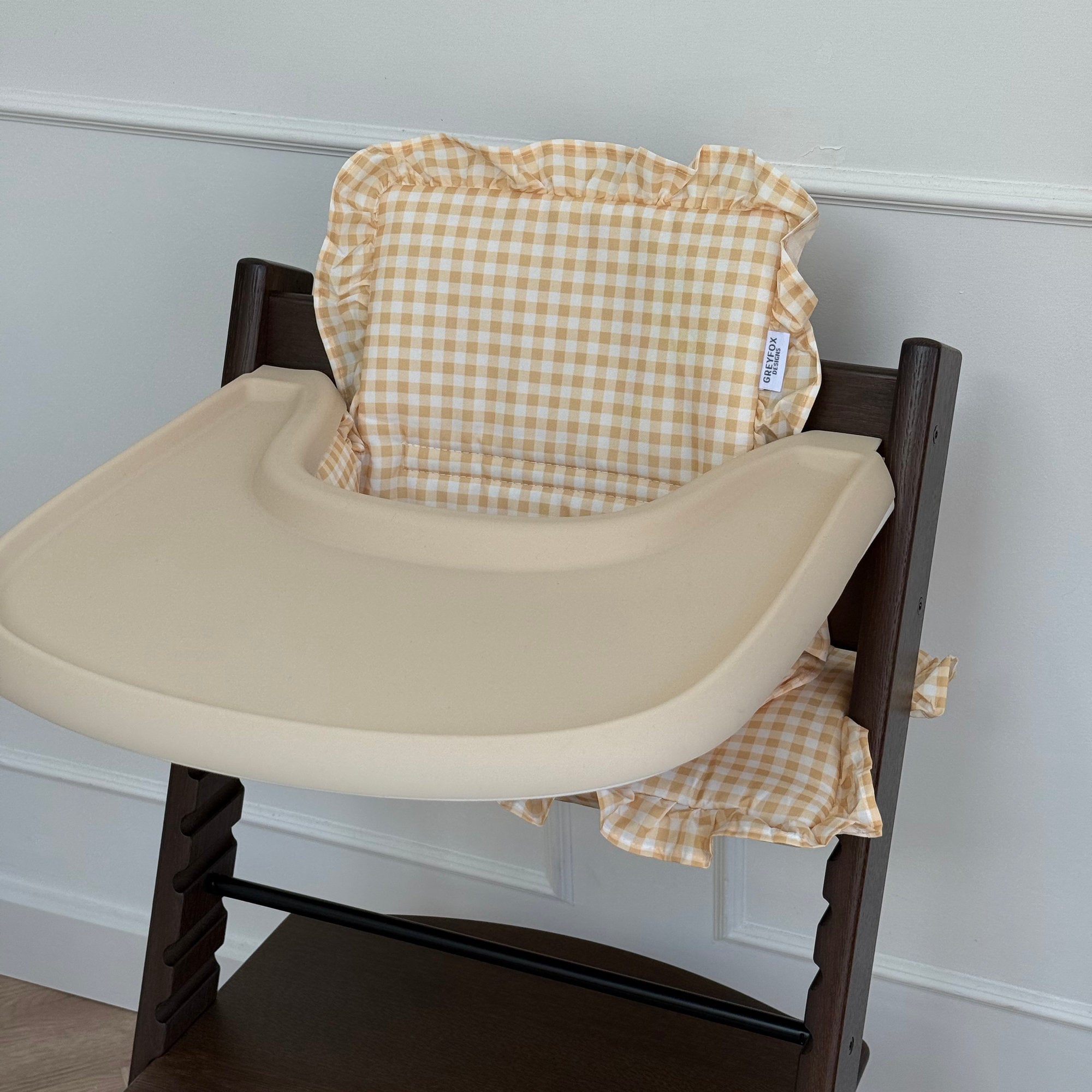 Lemon Gingham 2 in 1 Cushion