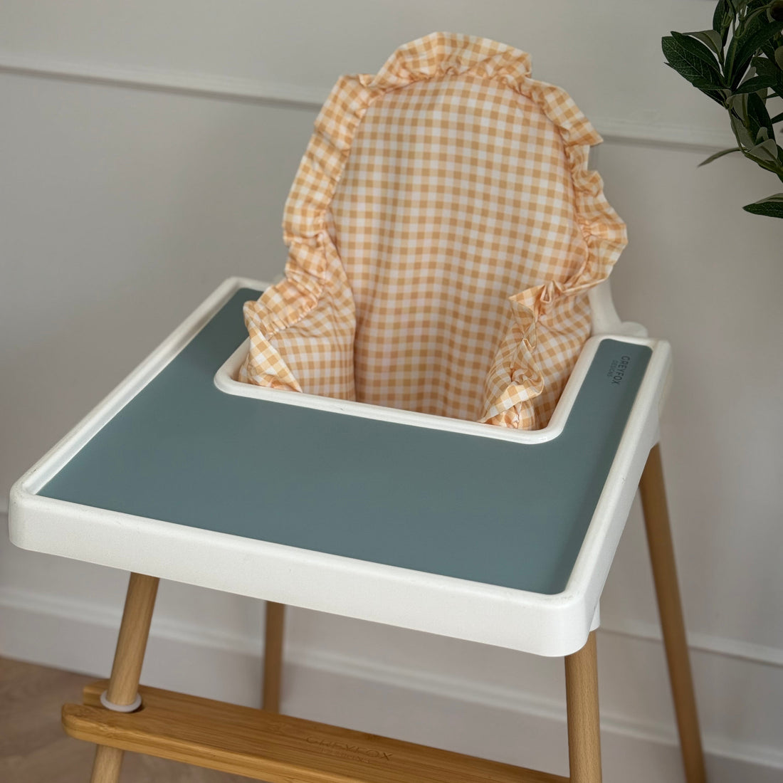 Lemon Gingham Cushion Cover