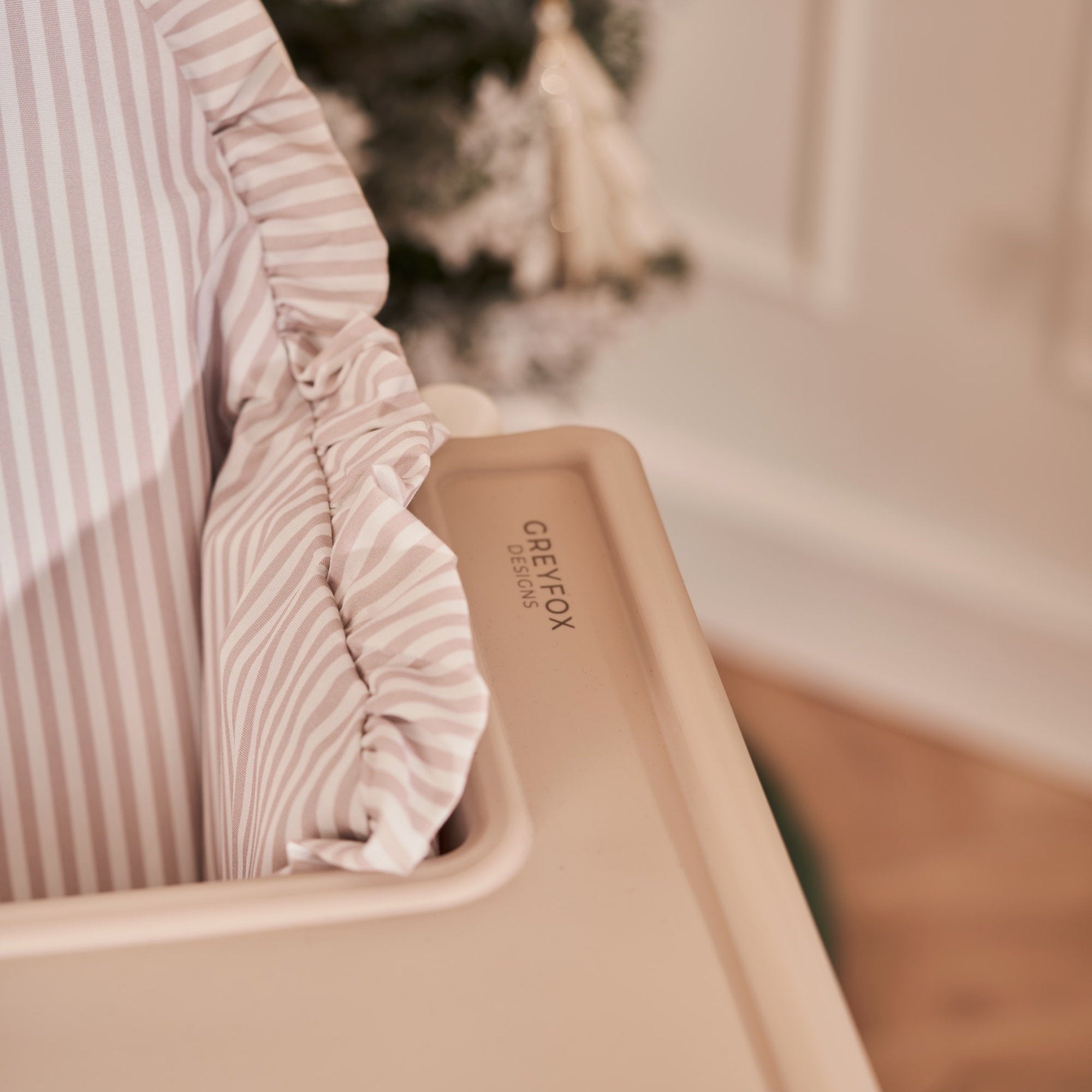 Dove Stripe Cushion Cover