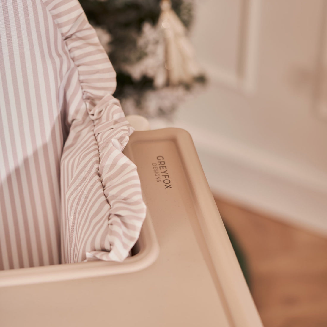 Dove Stripe Cushion Cover