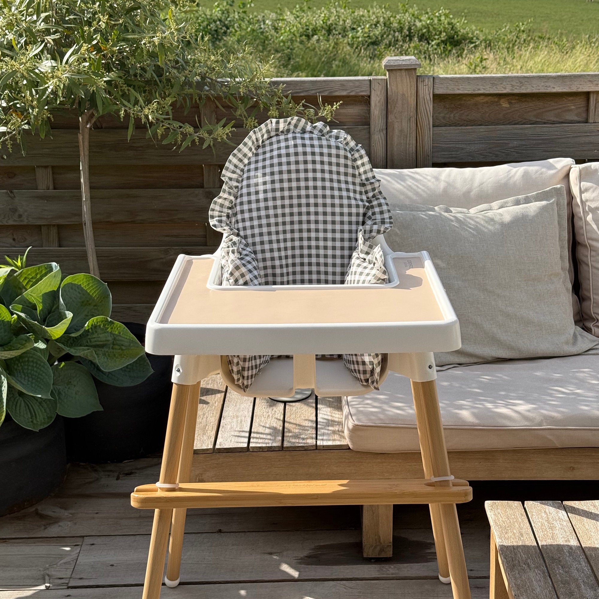 Thyme Gingham Cushion Cover