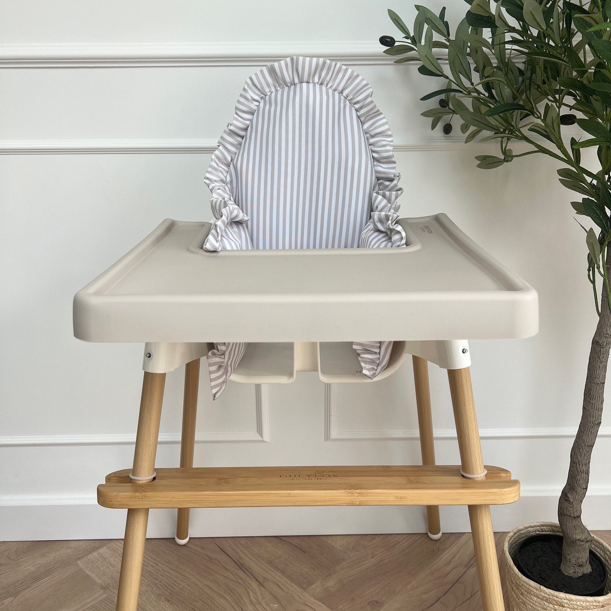 Dove Stripe Cushion Cover