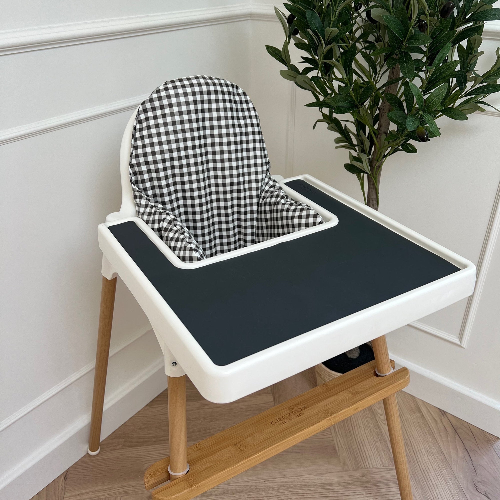 Monochrome Gingham Cushion Cover