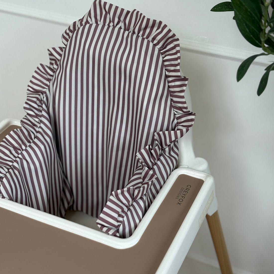 Mocha Stripe Cushion Cover