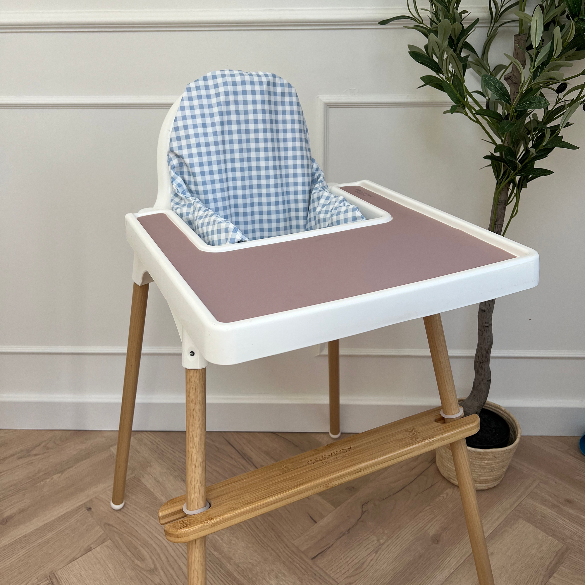 Bluebell Gingham Cushion Cover