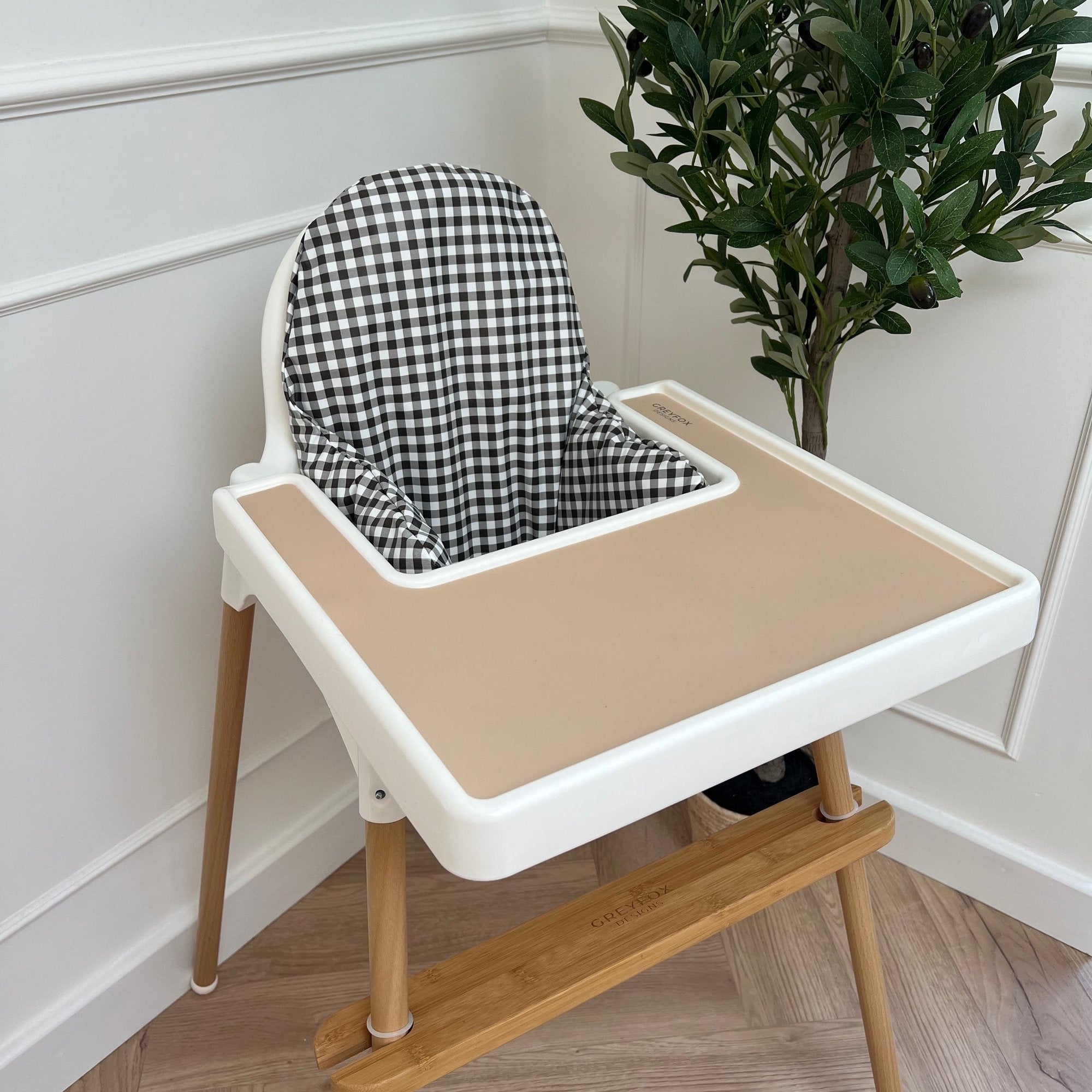 Monochrome Gingham Cushion Cover