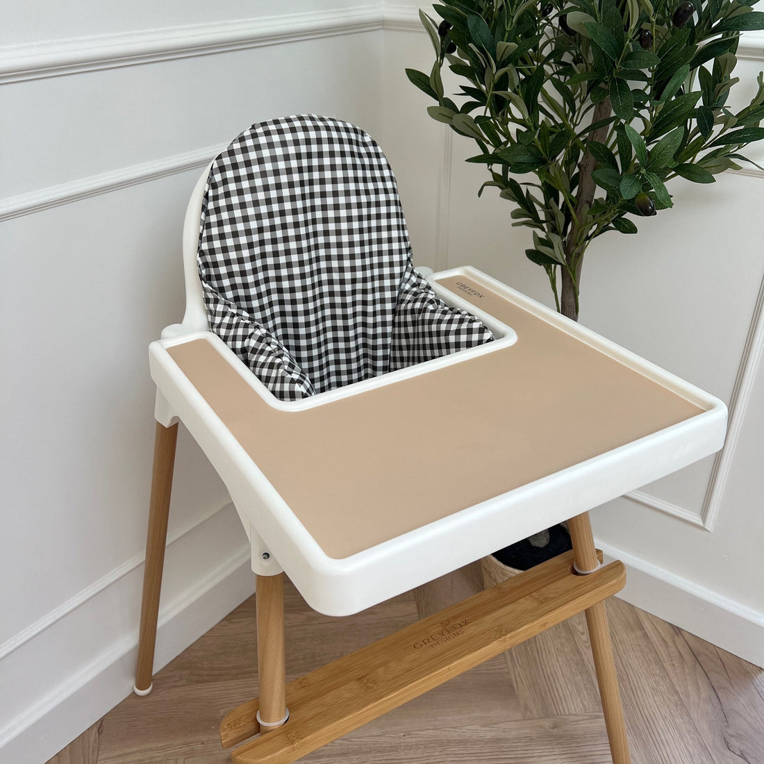 Monochrome Gingham Cushion Cover