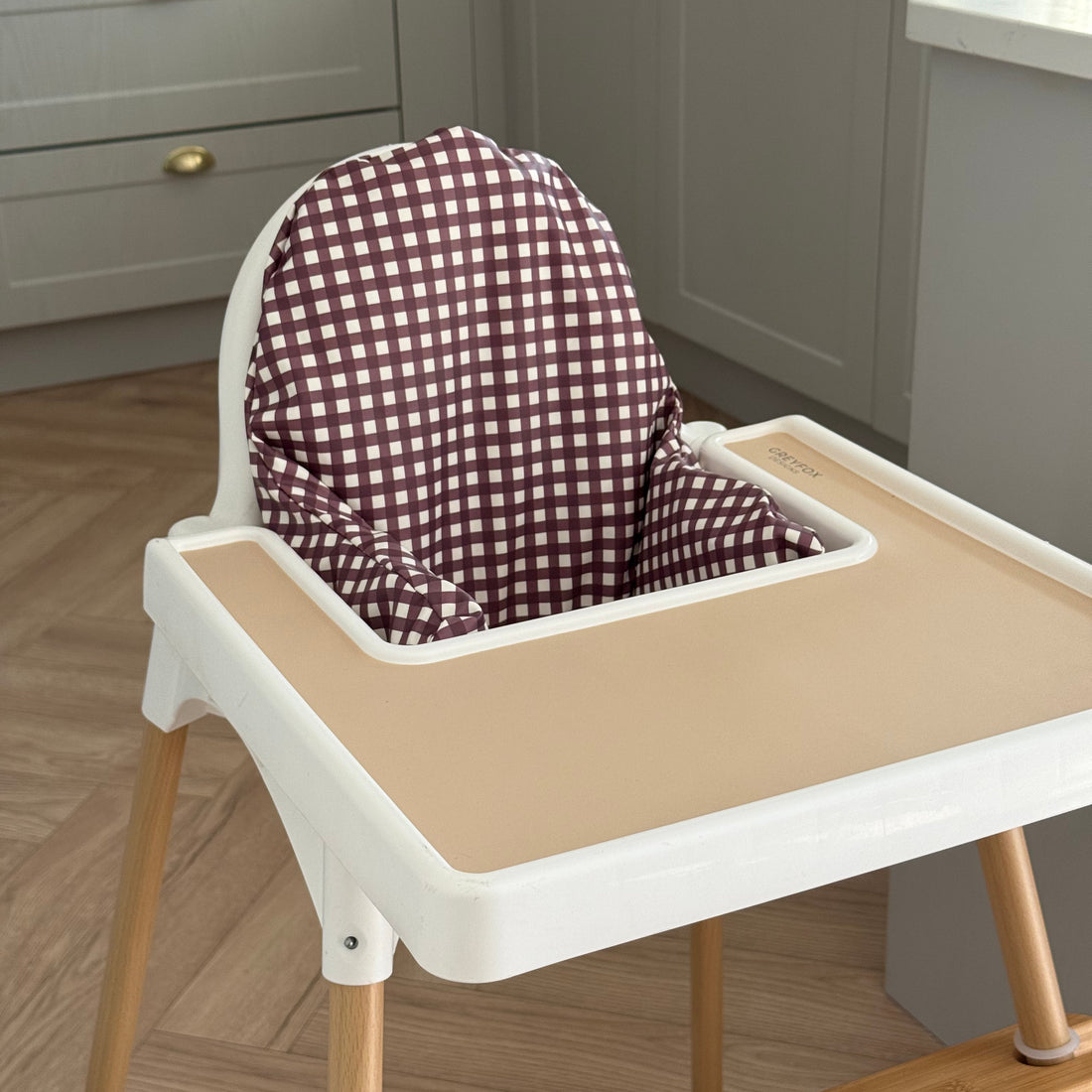 Mulberry Gingham Cushion Cover