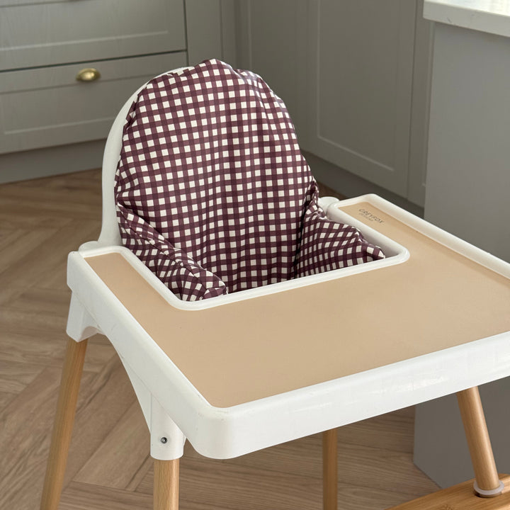 Mulberry Gingham Cushion Cover